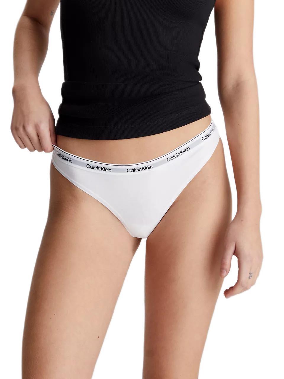 Calvin Klein Kadın 3'lü Beyaz Tanga  