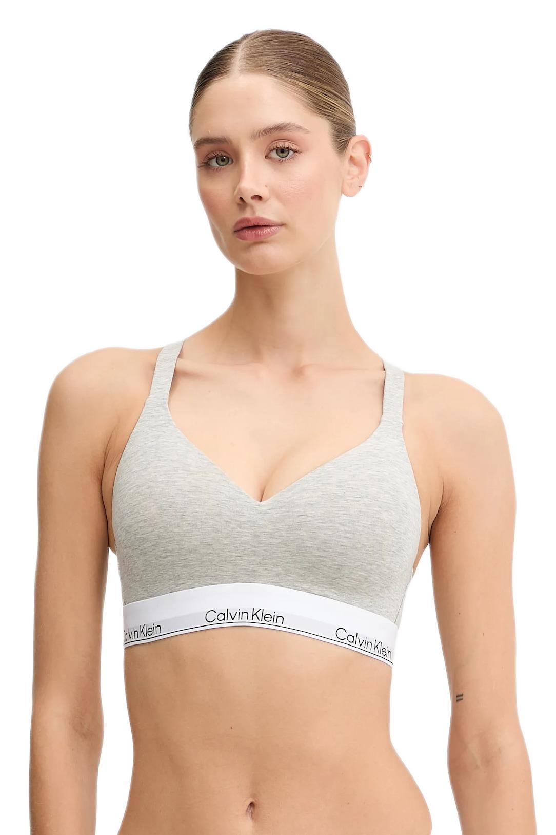 Calvin Klein Kadın Gri Destekli Lift Bralette Sütyen LV00QF8500