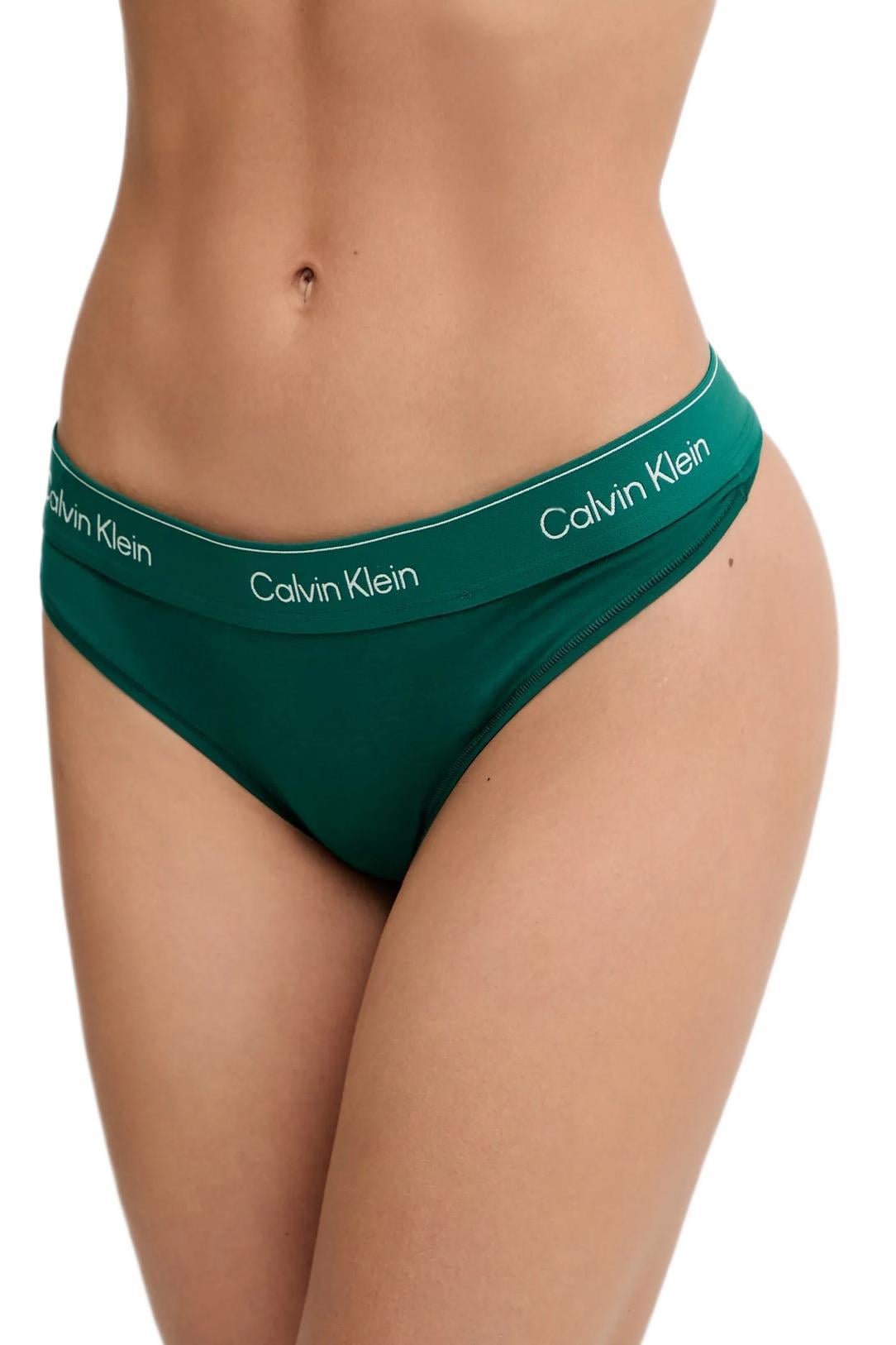 Calvin Klein Kadın Yeşil Tanga LV00QF8518