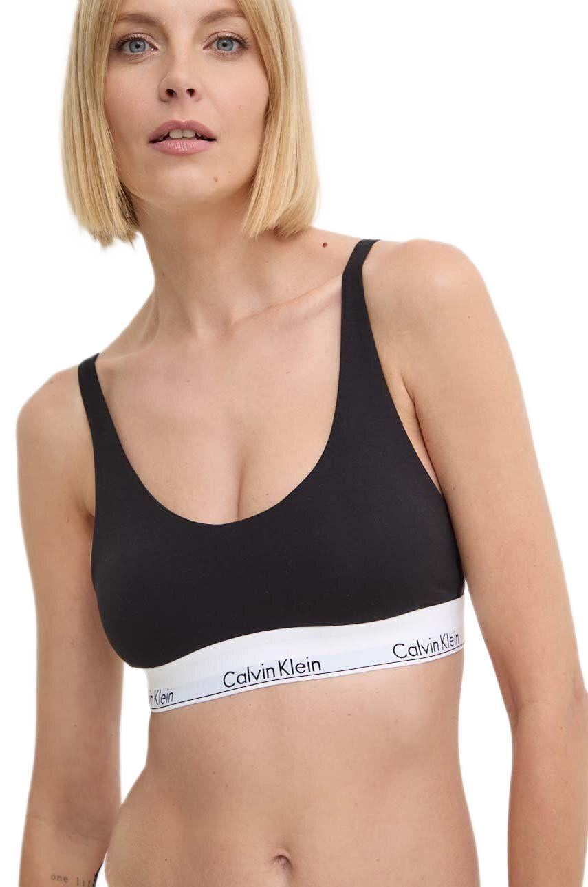 Calvin Klein Siyah Logolu Elastik Bantlı Modern Bralet 000QF7586E