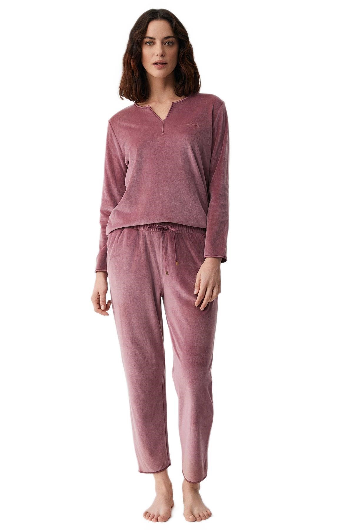 Catherine's Kadın Pembe Pijama Takım C2606
