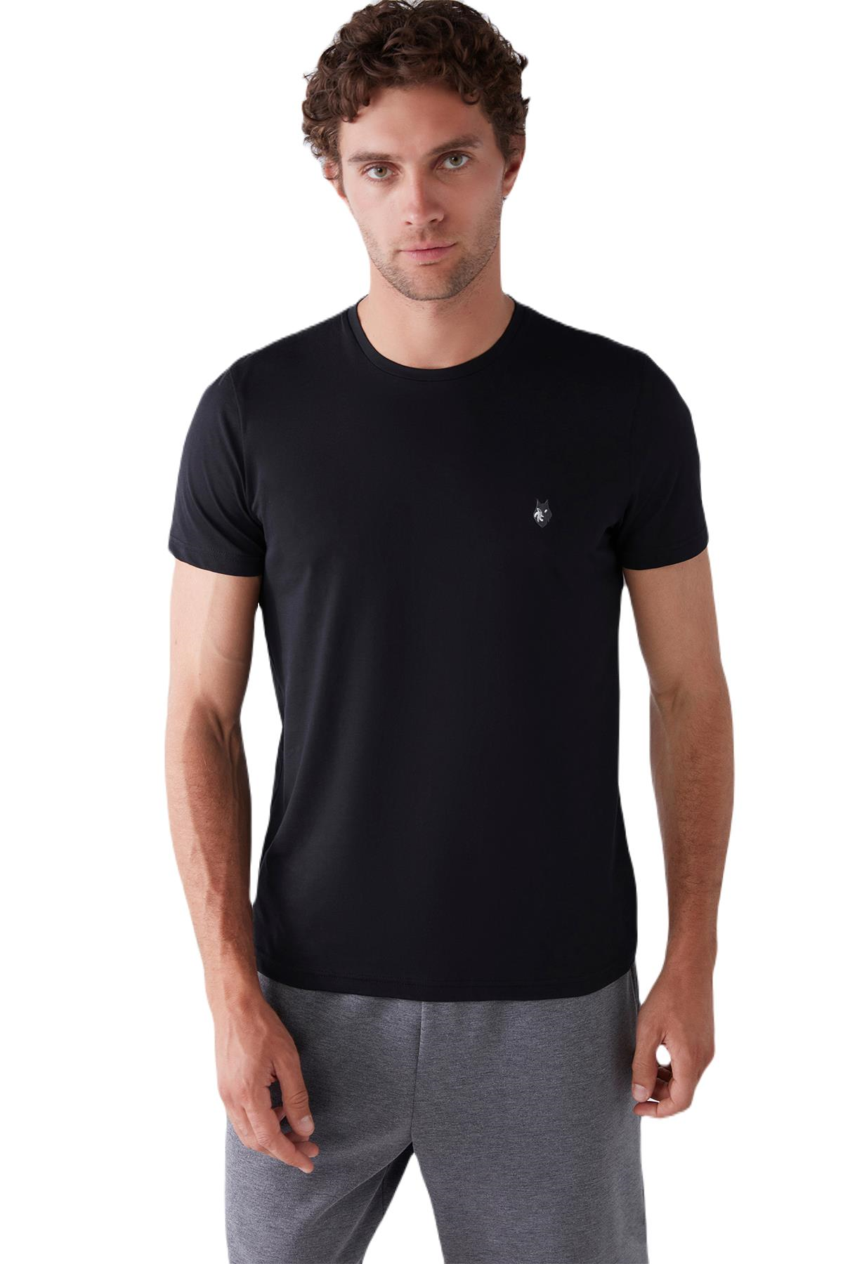 First Touch Erkek Siyah T-Shirt