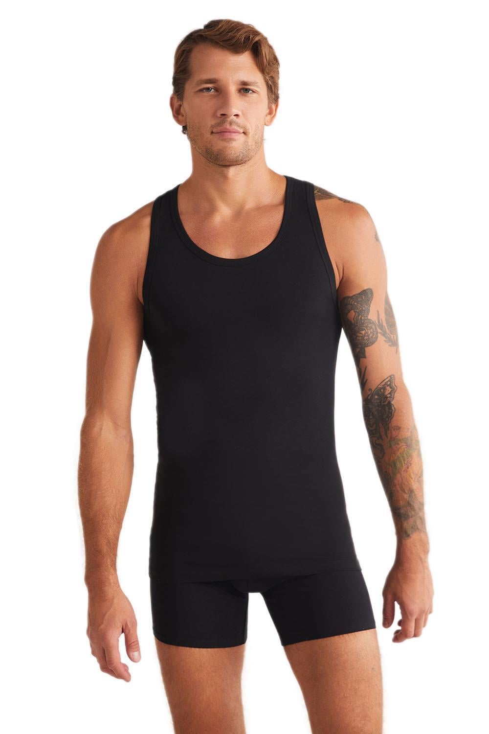 Kom Aytron Halter 2'li Basic Erkek Siyah Atlet