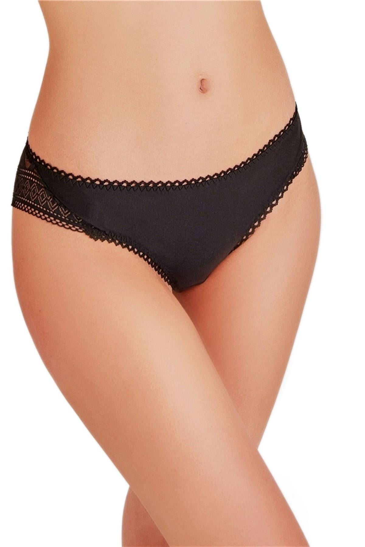 Magic Form Dantelli Siyah Külot 548