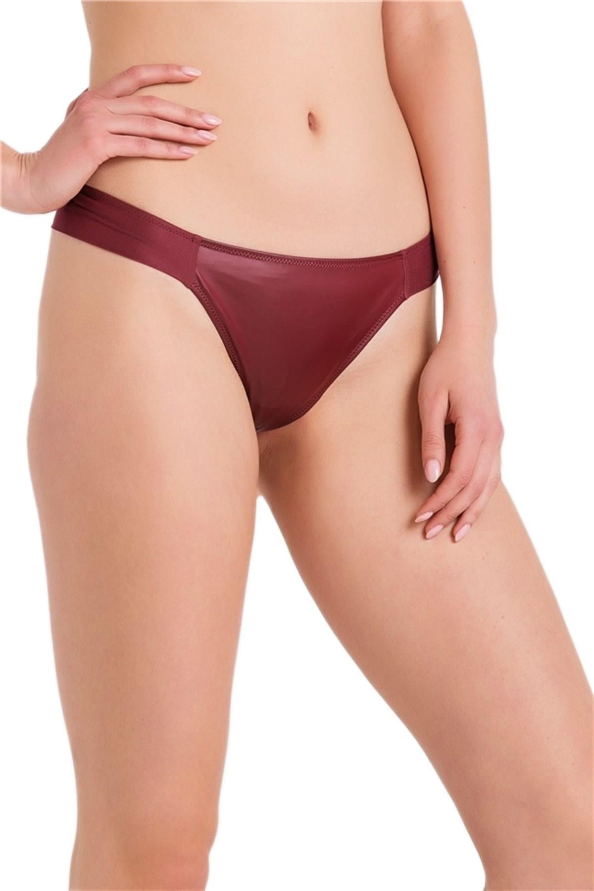 Magic Form Deri Brazil Bordo Külot 459