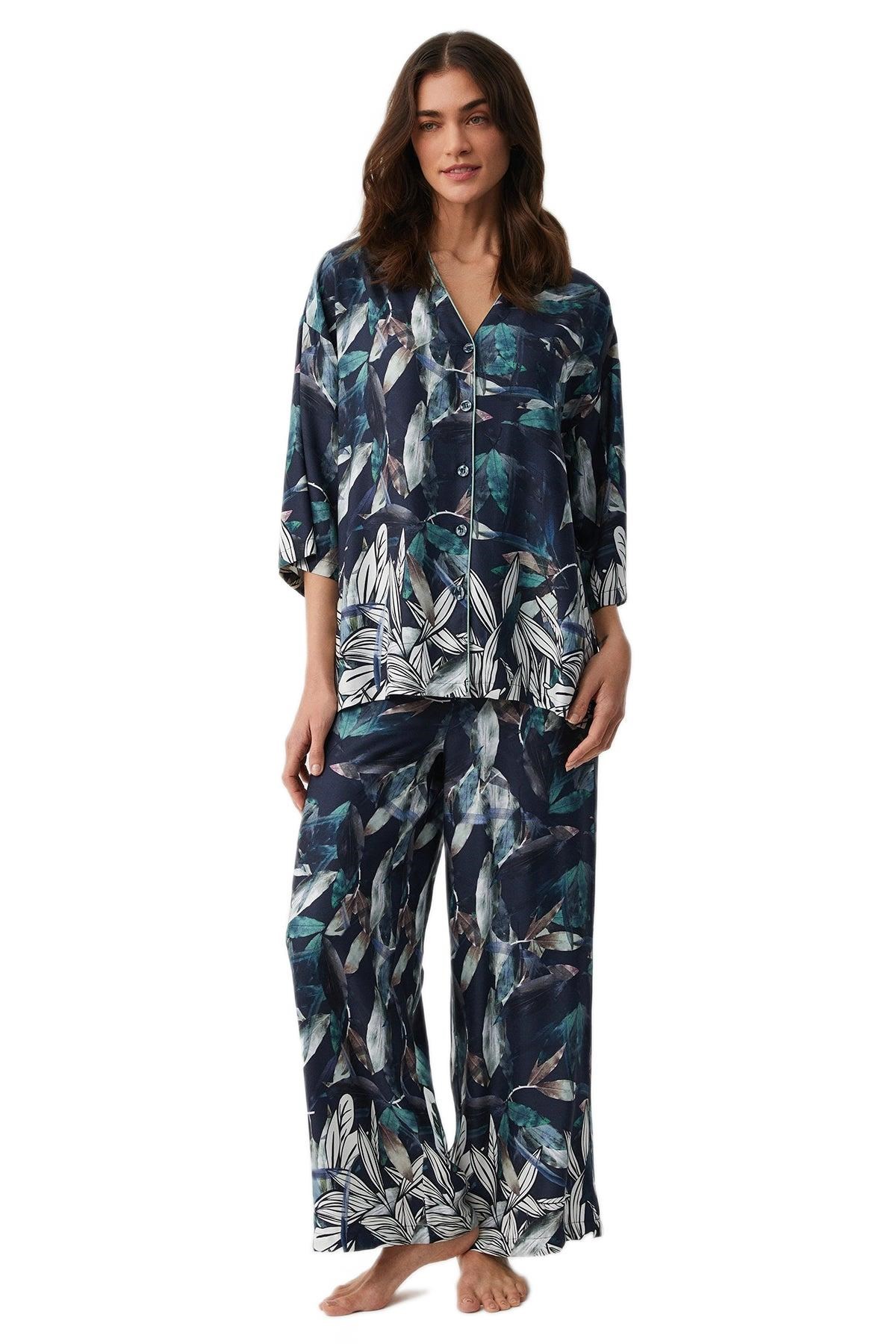 Penye Mood Kadın Lacivert Pijama Takım PM9917