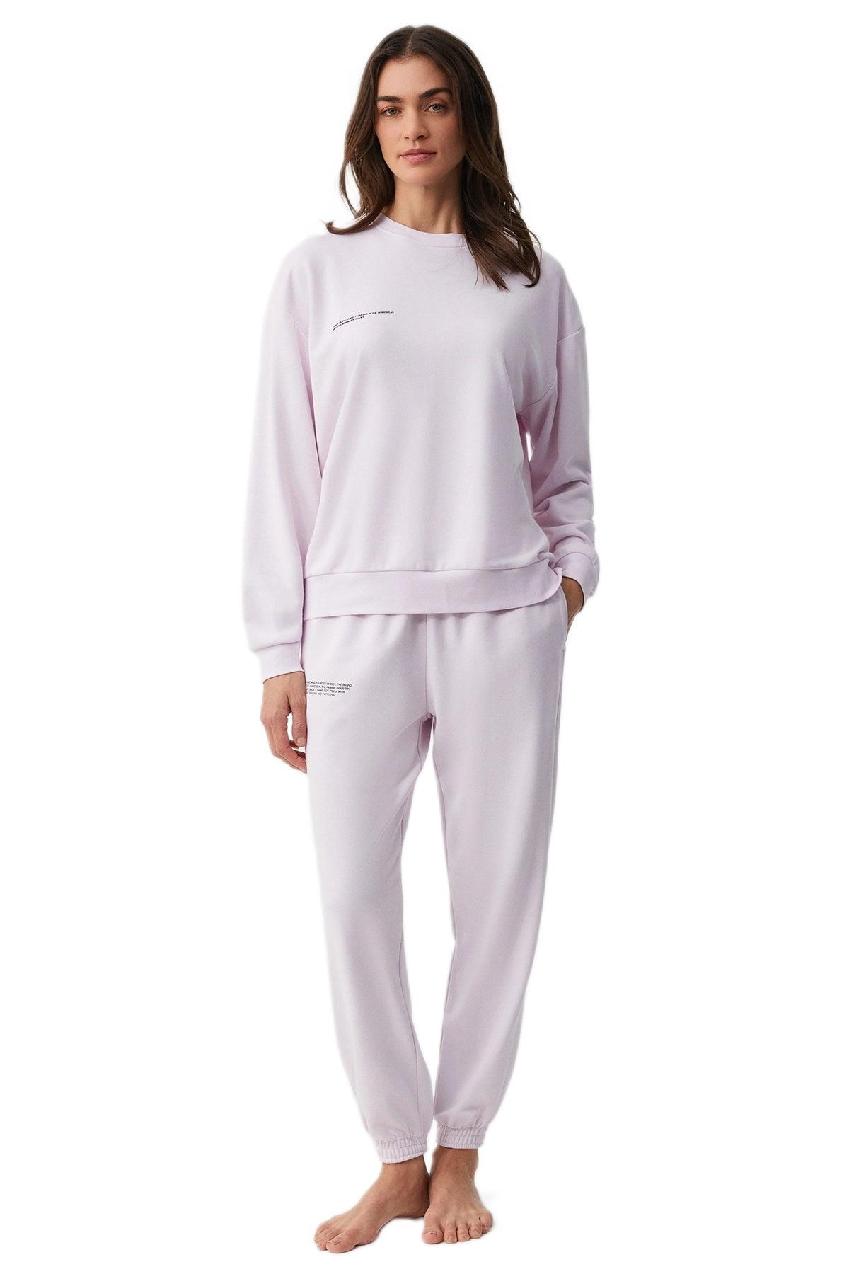 Penye Mood Kadın Lila Pijama Takımı PM9940