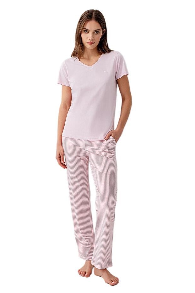 Pierre Cardin Kadın Kısa Kol Pijama Takım 9202-S
