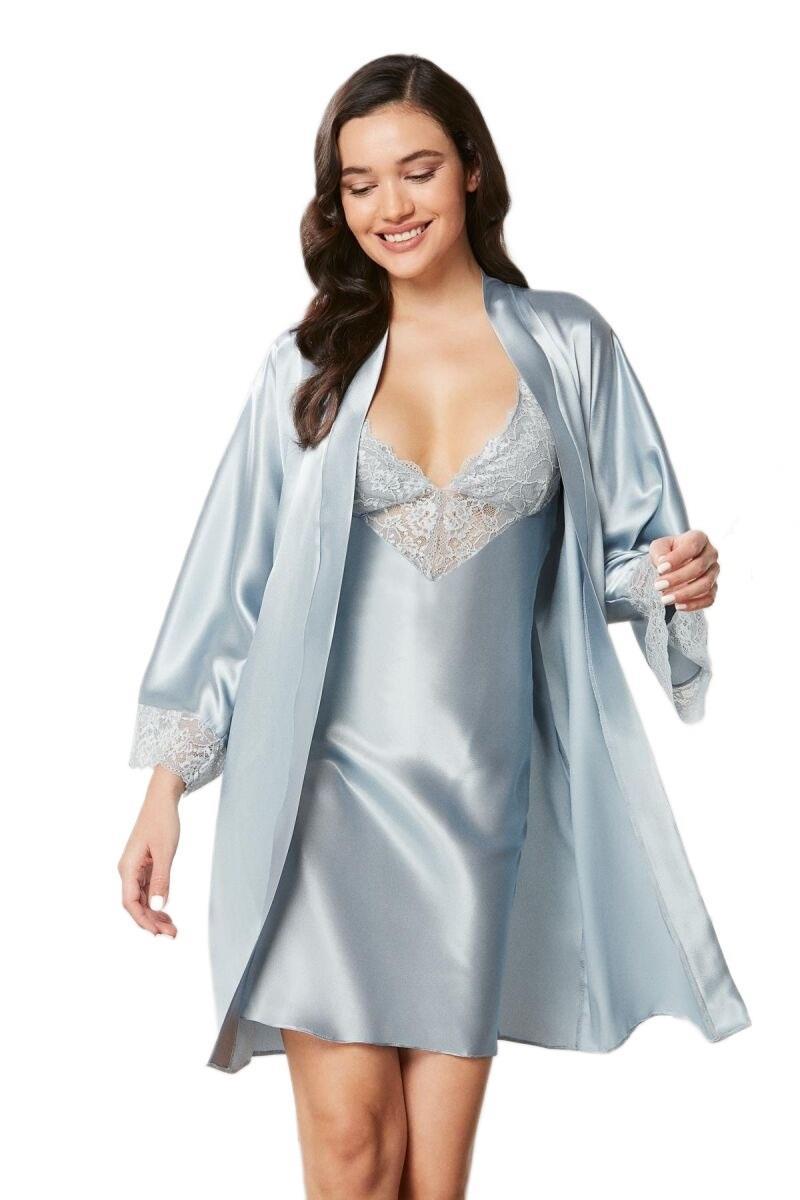Pierre Cardin Kadın Mist Gecelik Sabahlık Takımı 4280