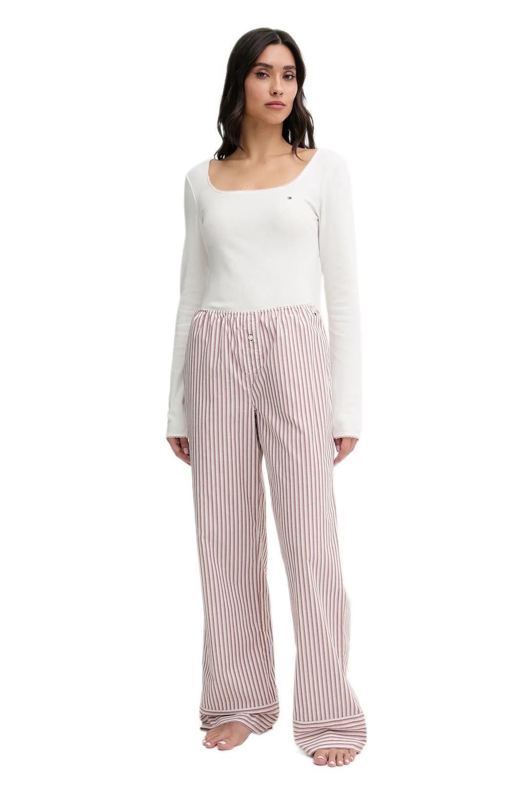 Tommy Hilfiger Kadın Kırmızı Pijama Takımı UW0UW06143