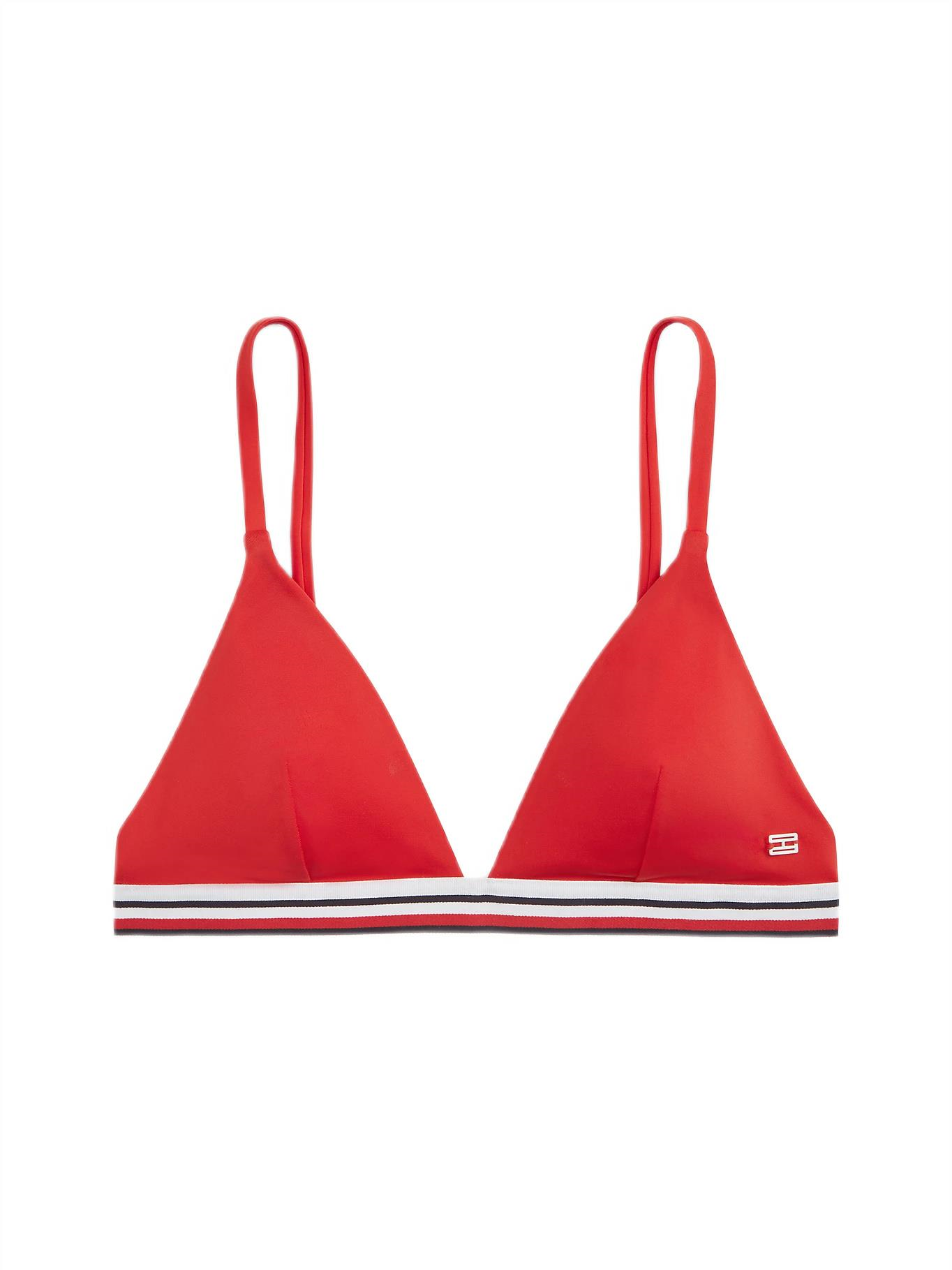 Tommy Hilfiger Kadın Kırmızı Üçgen Bikini Üstü UW0UW06350