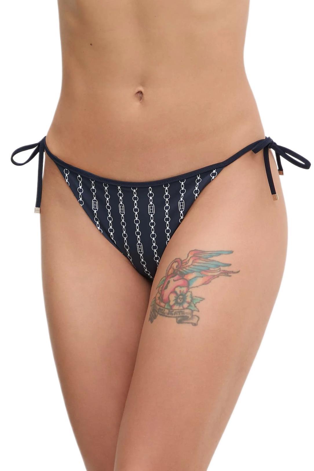 Tommy Hilfiger Kadın Mavi Bikini Alt UW0UW05316
