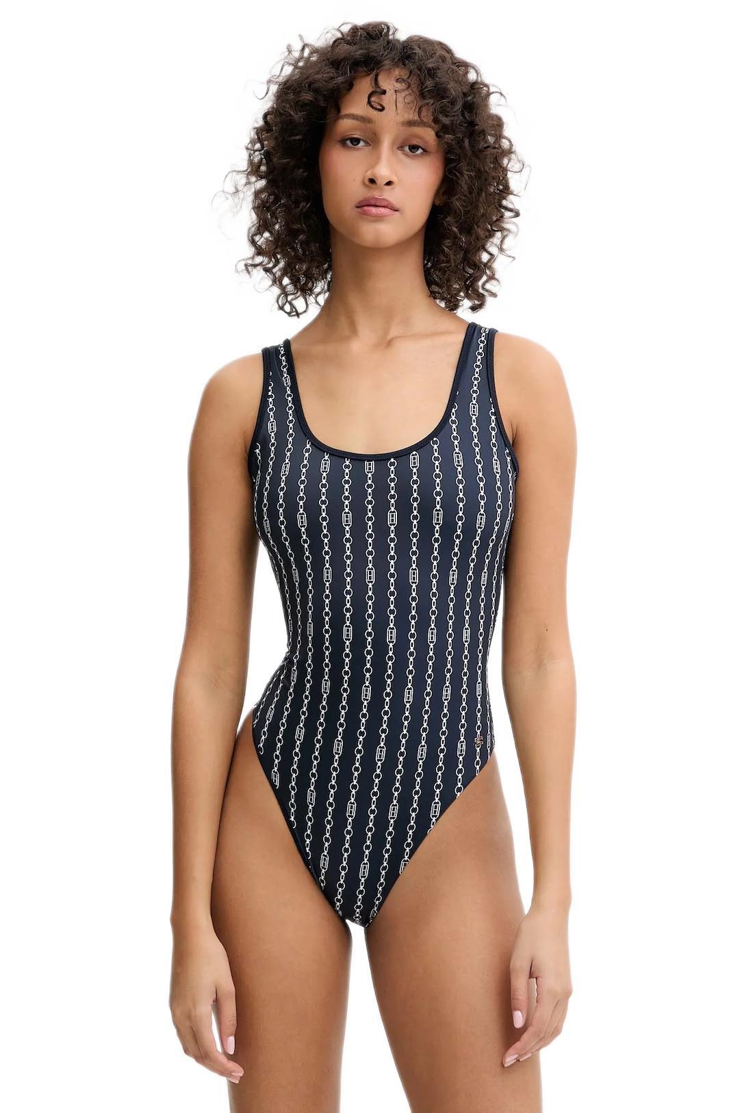 Tommy Hilfiger Kadın Mavi Mayo UW0UW05905