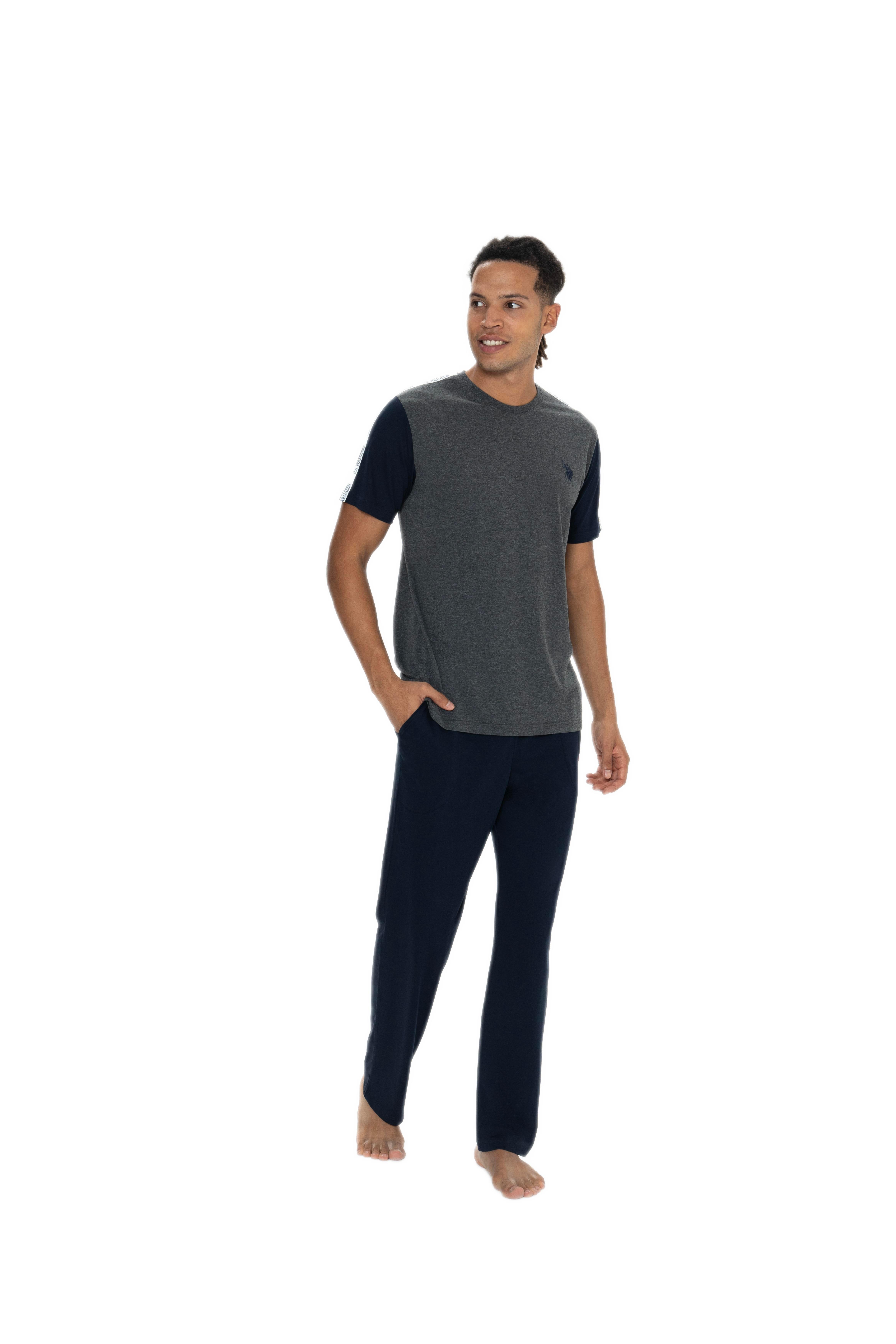 U.S. Polo Assn. Erkek Antrasit Pijama Takım 18898