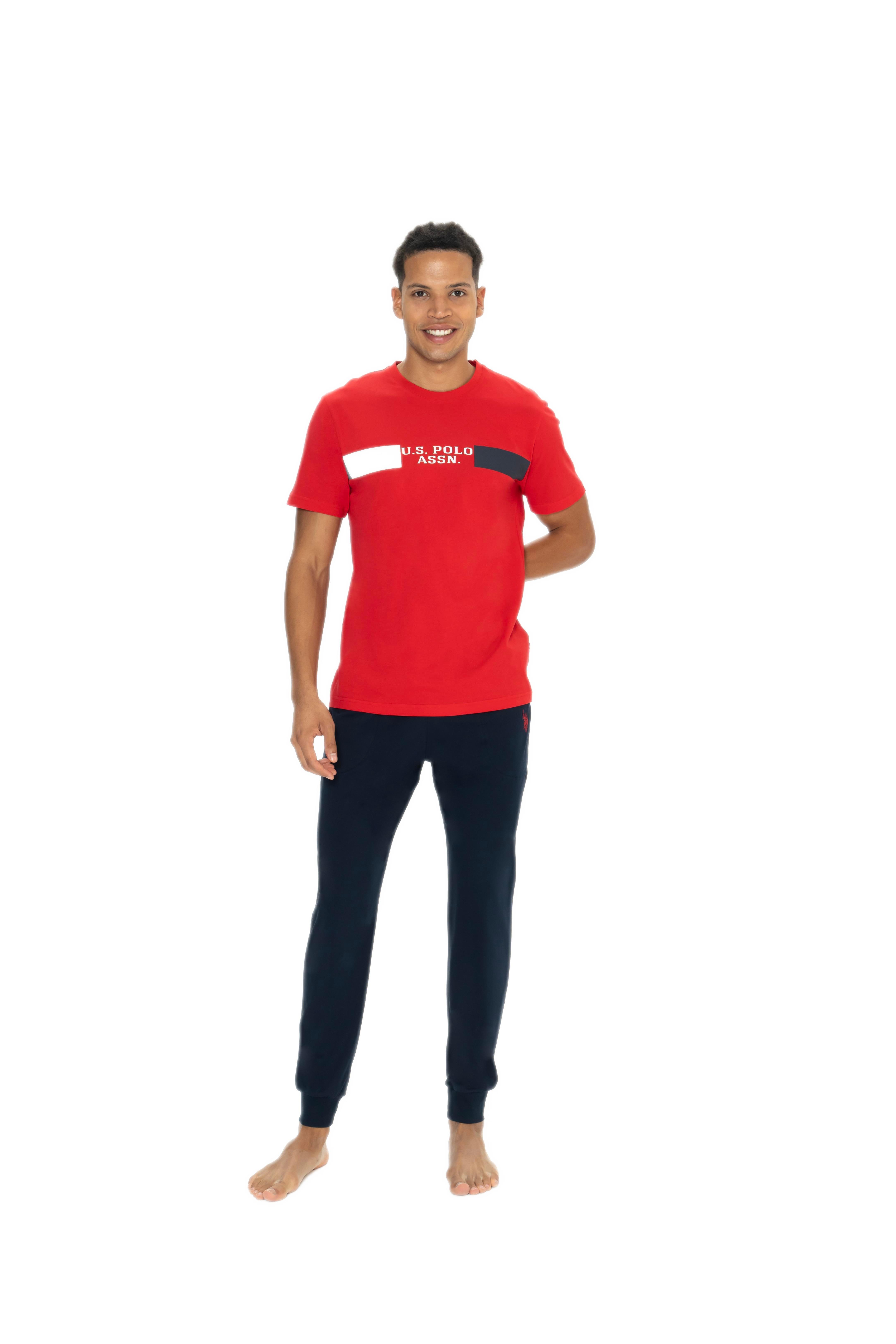 U.S. Polo Assn. Erkek Kırmızı Pijama Takım 18888