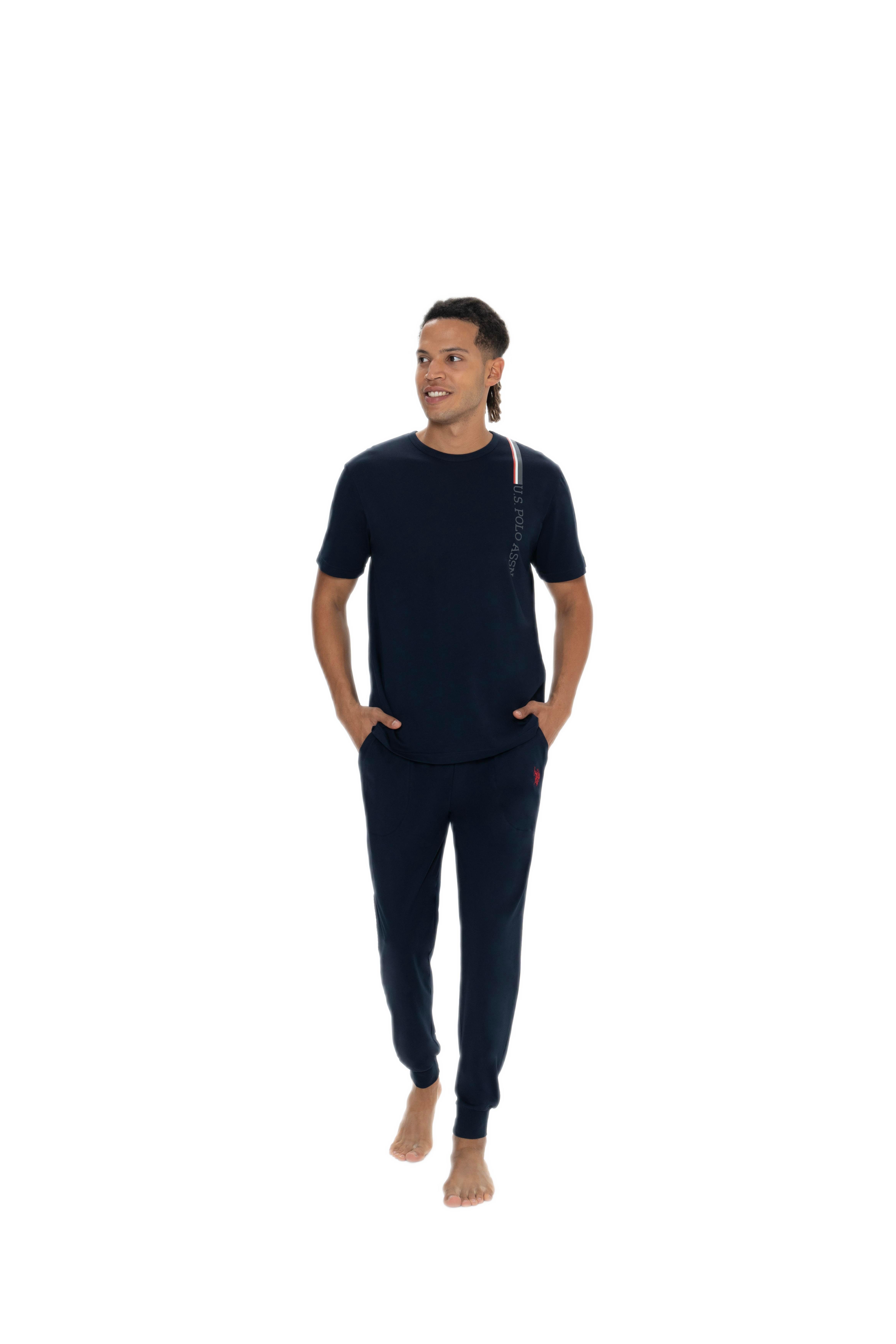 U.S. Polo Assn. Erkek Lacivert Pijama Takım 18890