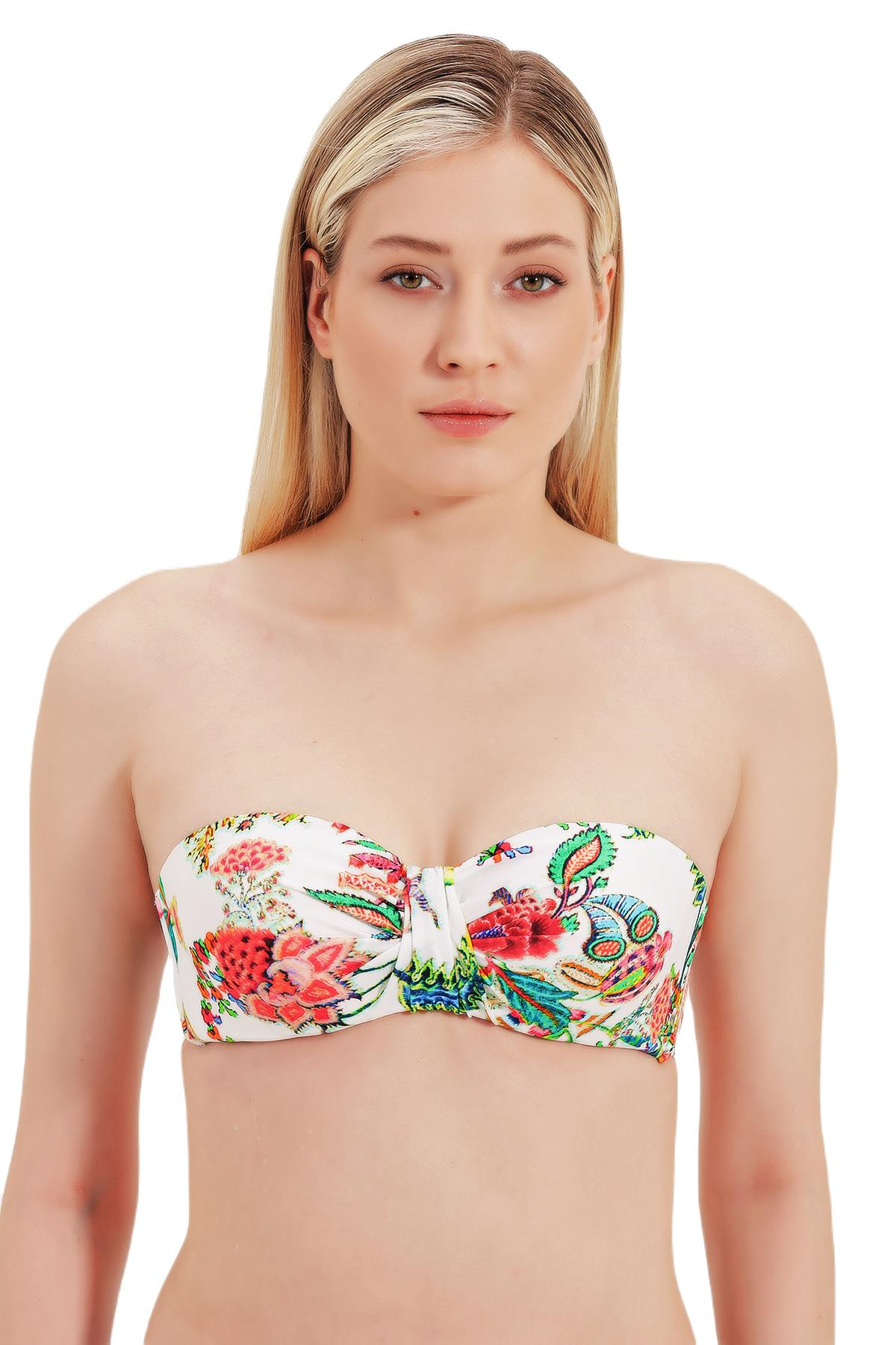 Zeki Boyundan Bağlamalı Bikini Üstü 