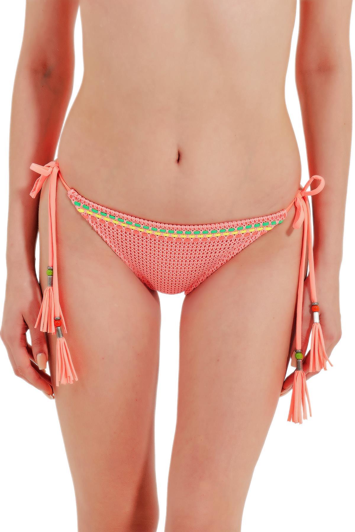 Zeki Cam Boncuk Detaylı Bikini Alt 
