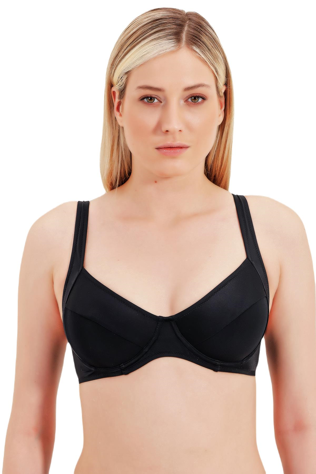 Zeki Kapsız Siyah Bikini Üst 