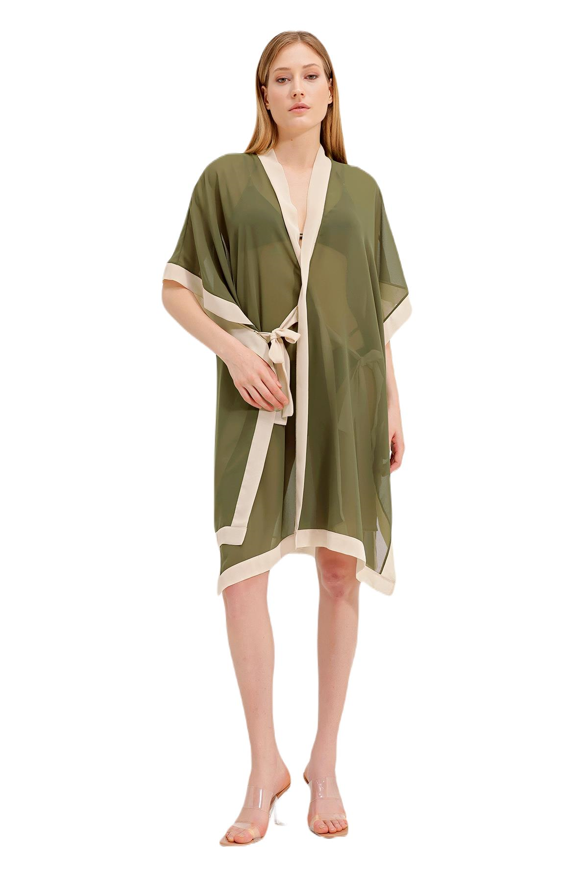 Zeki Şifon Yeşil Elbise 