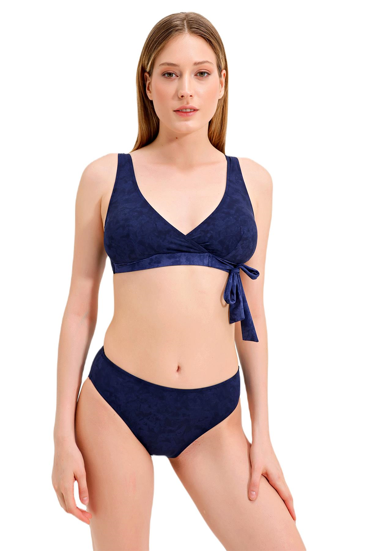 Zeki Üçgen Lacivert Bikini Takım