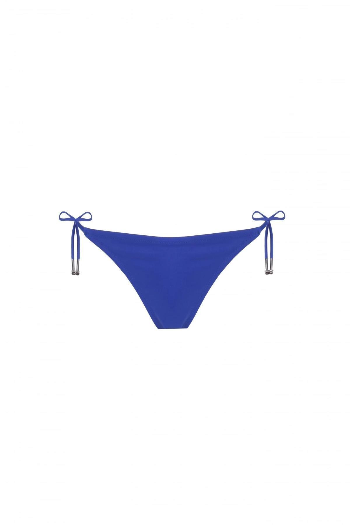 Zeki Yandan Bağlamalı Saks Bikini Altı