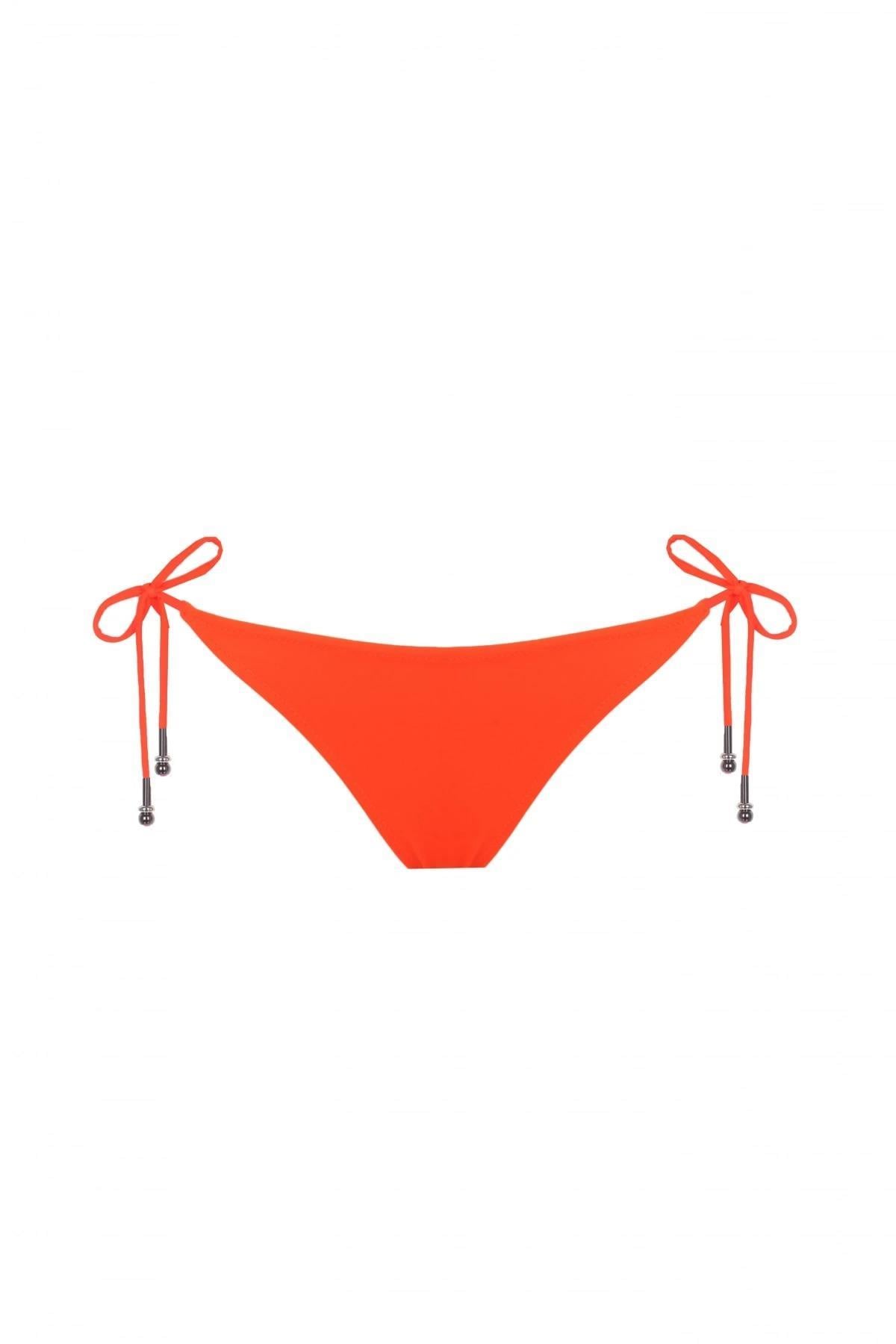 Zeki Yandan Bağlamalı Turuncu Bikini Altı