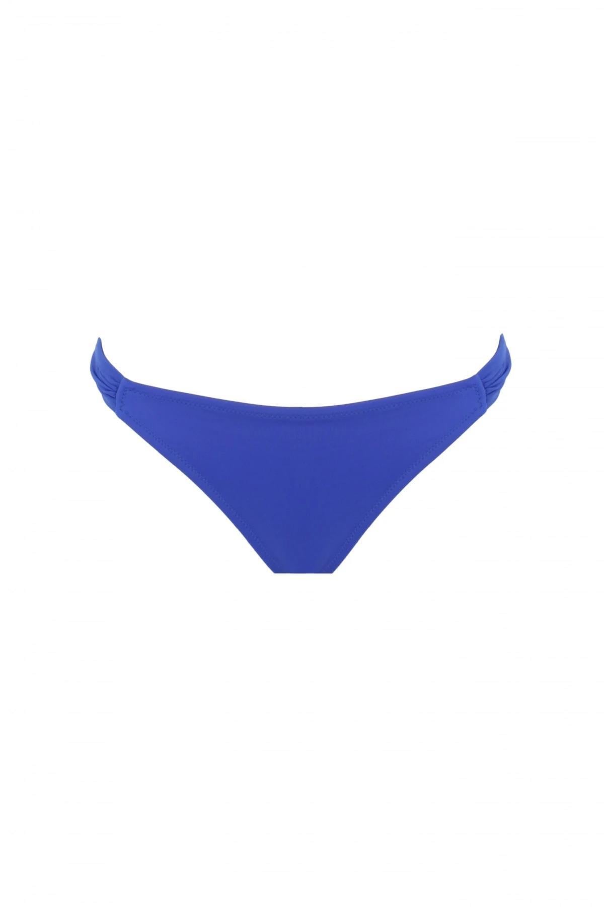 Zeki Yanları Drape Detaylı Saks Bikini Altı