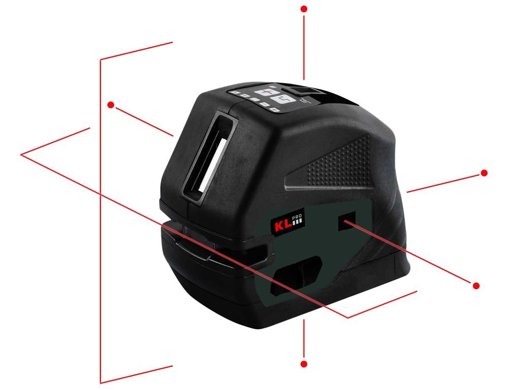 KLPro KLLZR232 Profesyonel Yatay/Dikey ve Nokta Otomatik Hizalamalı Lazer Distomatı
