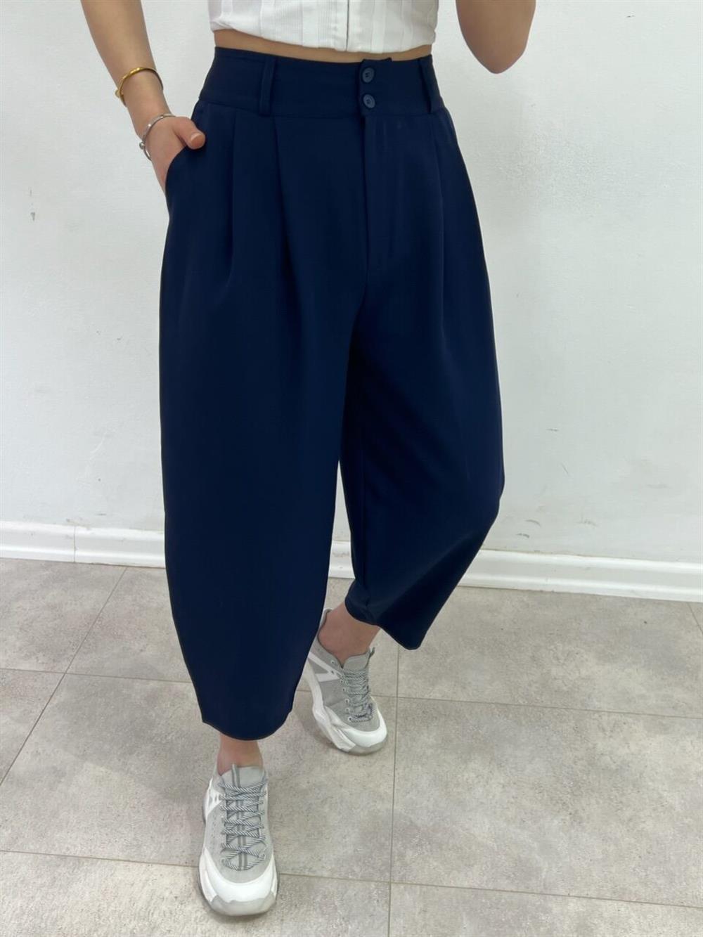 Laci̇vert Havuç Pantolon
