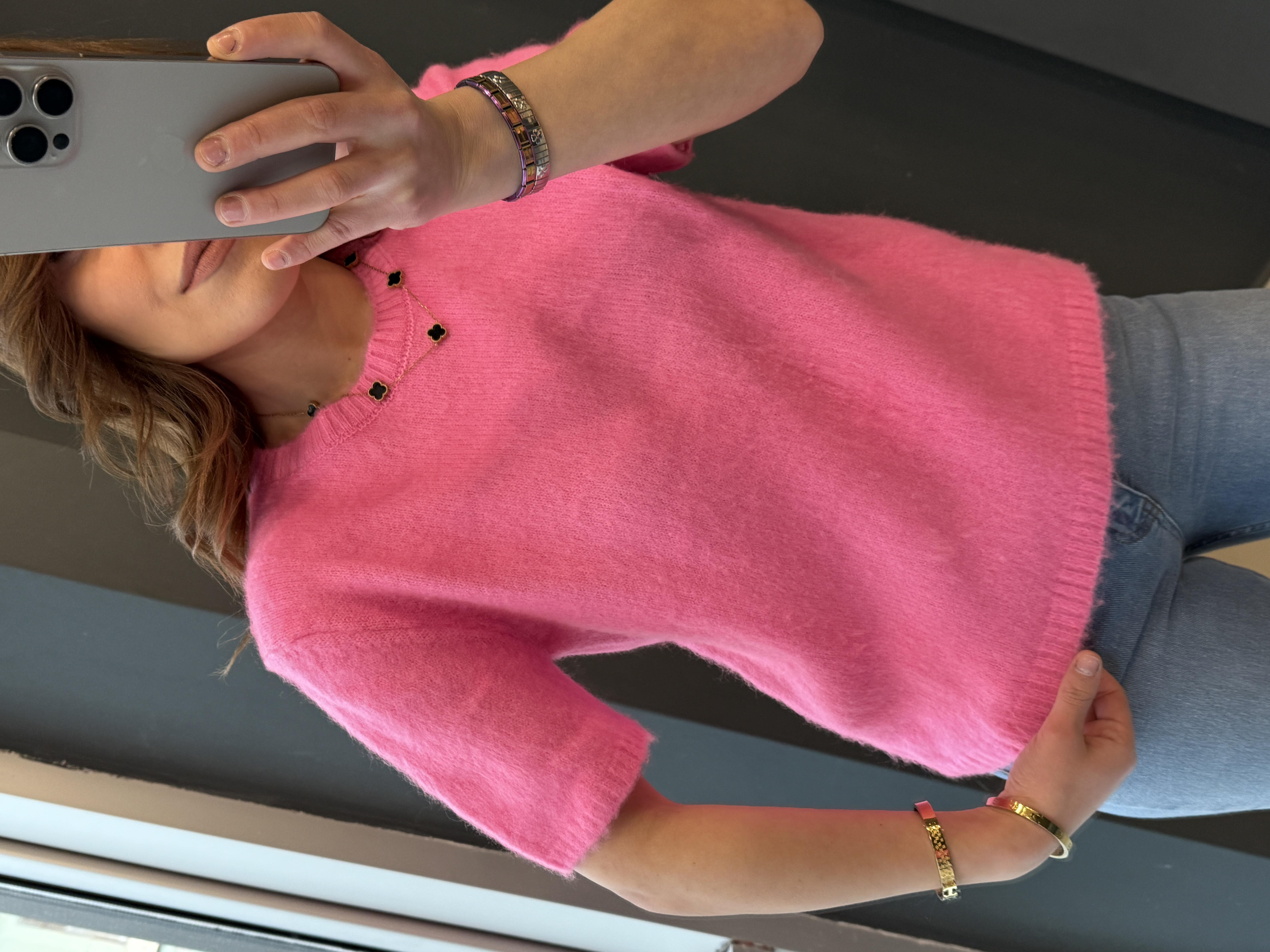 Bi̇si̇klet Yaka Sakalli Kisa Kol Tri̇ko Pembe