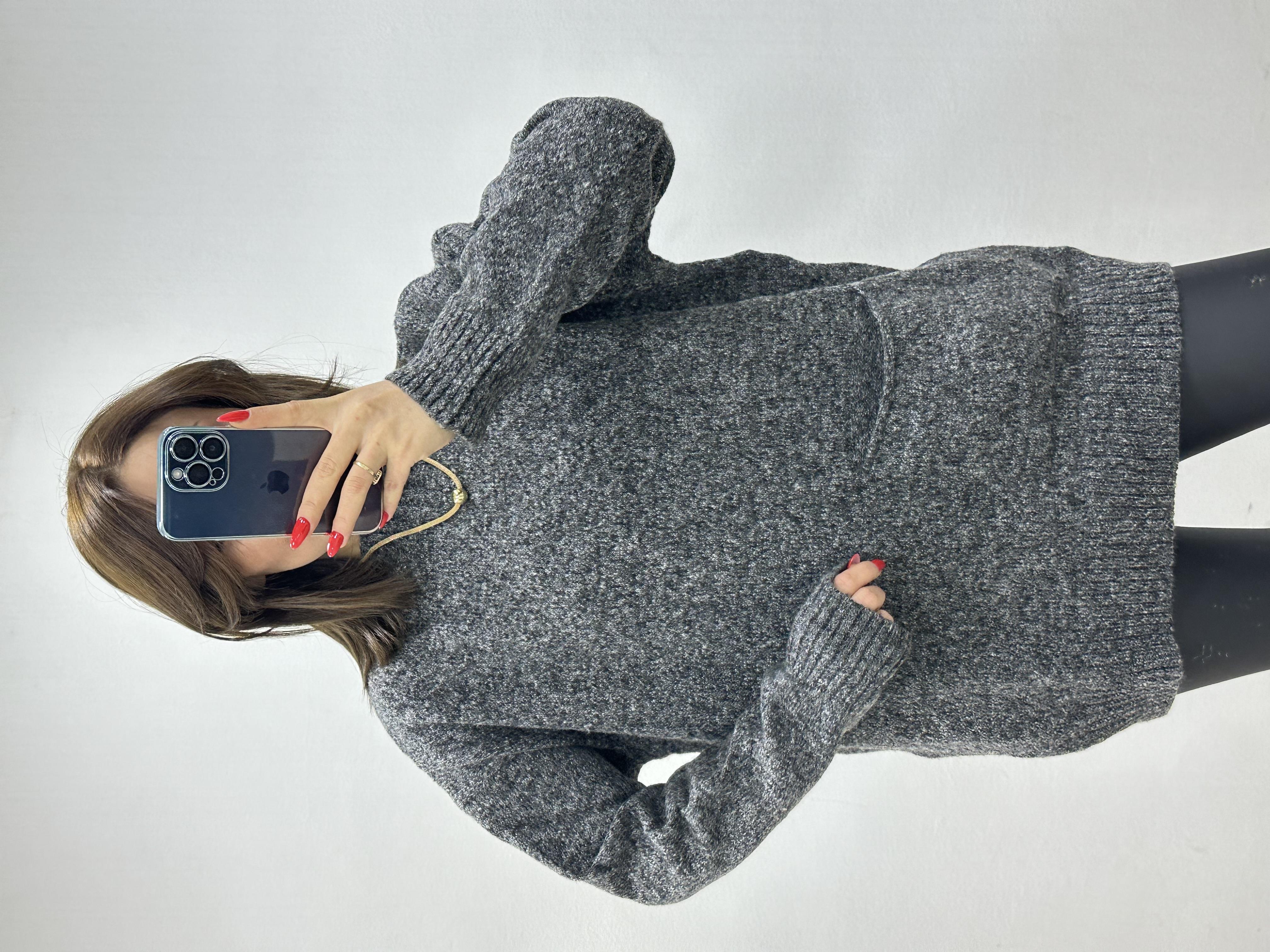 Cepli̇ Kirçilli Gri̇ Kazak