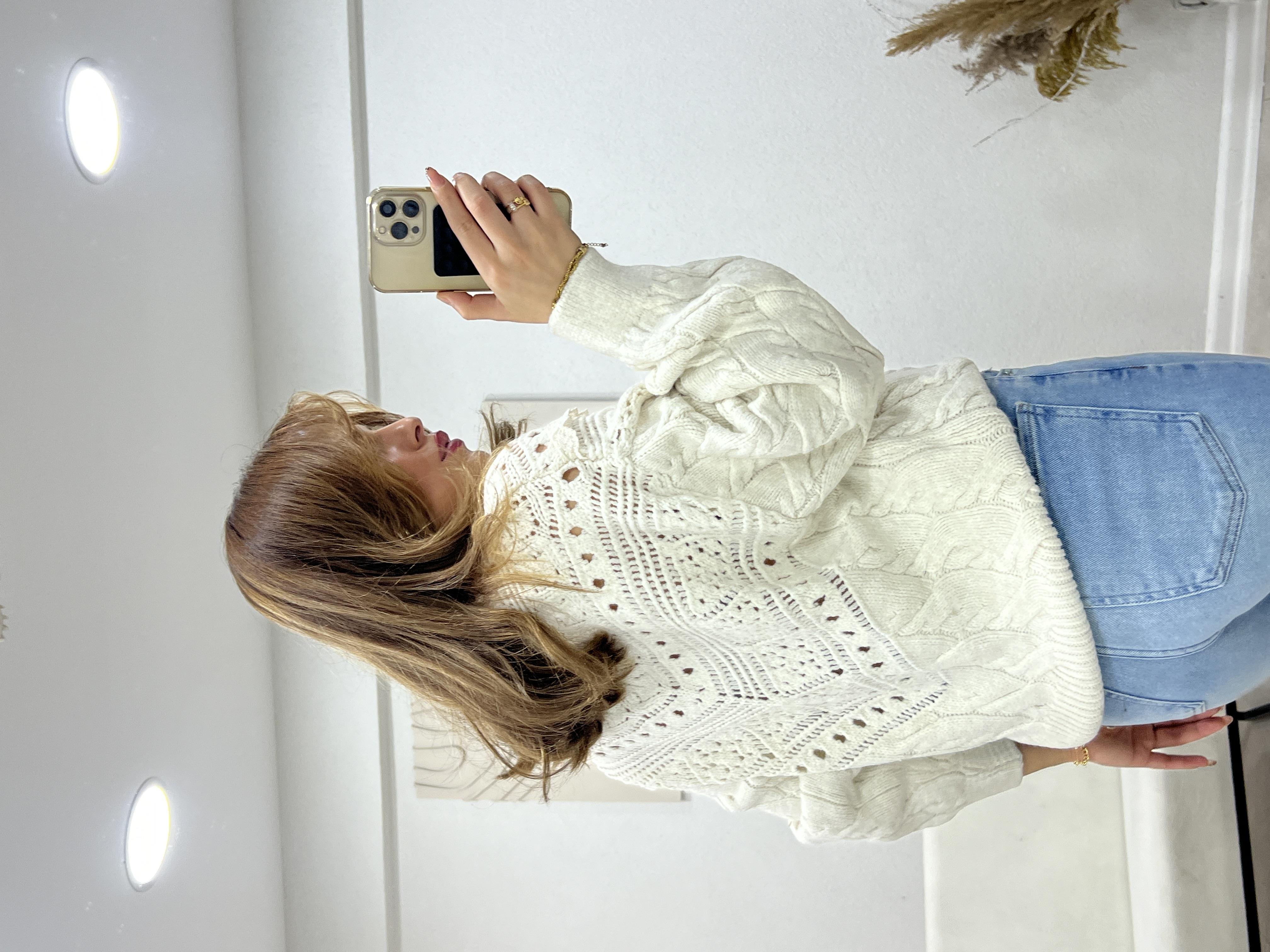 Dantelli̇ Örgü Kazak