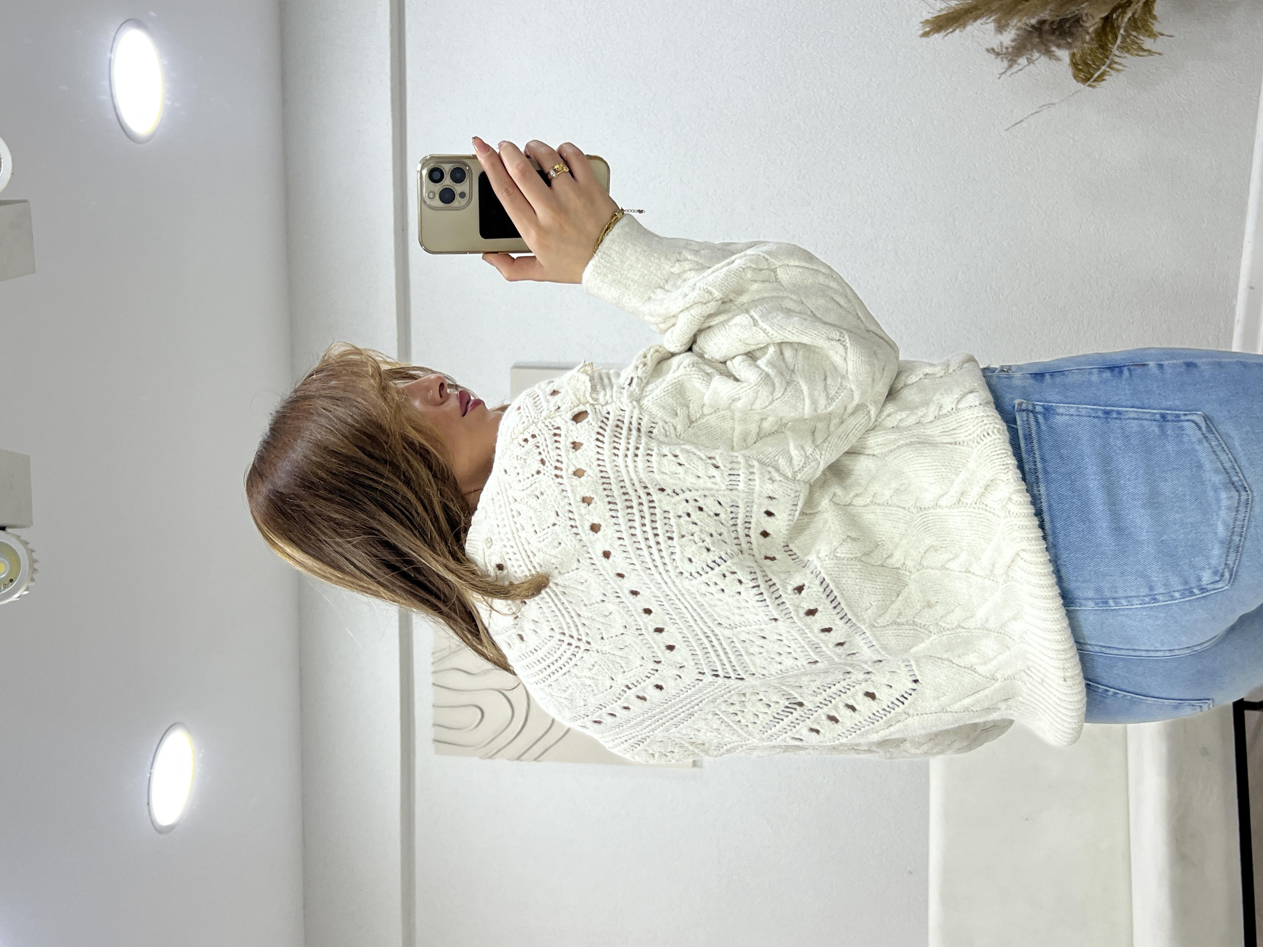 Dantelli̇ Örgü Kazak