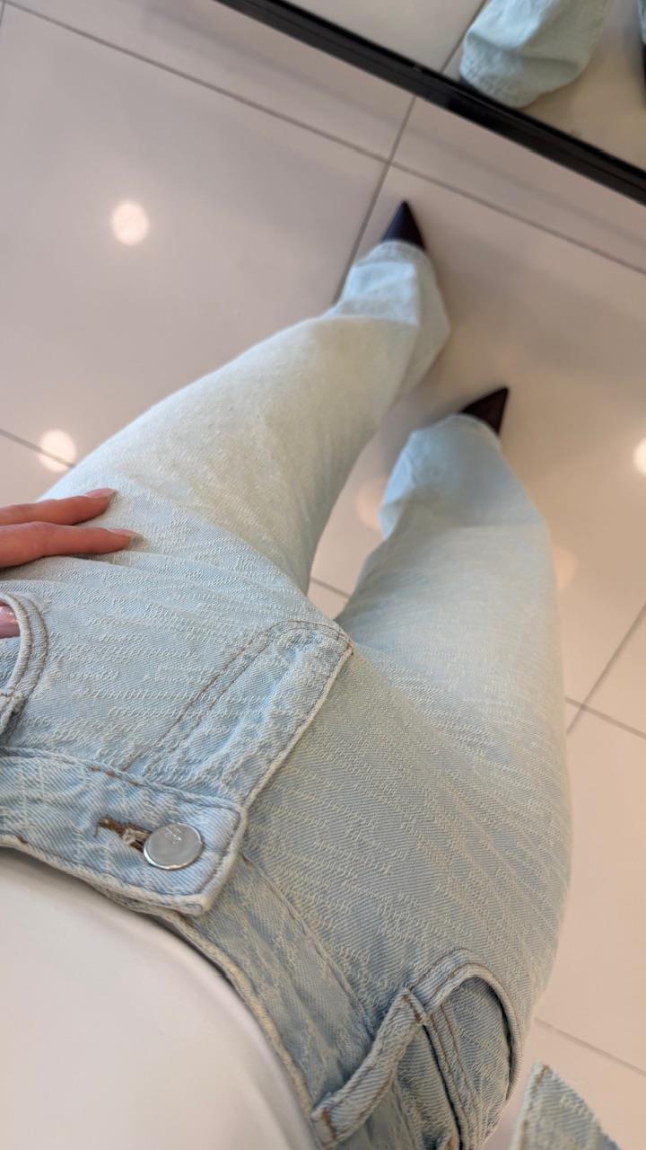 DESENLİ İKİLİ DENIM TAKIM