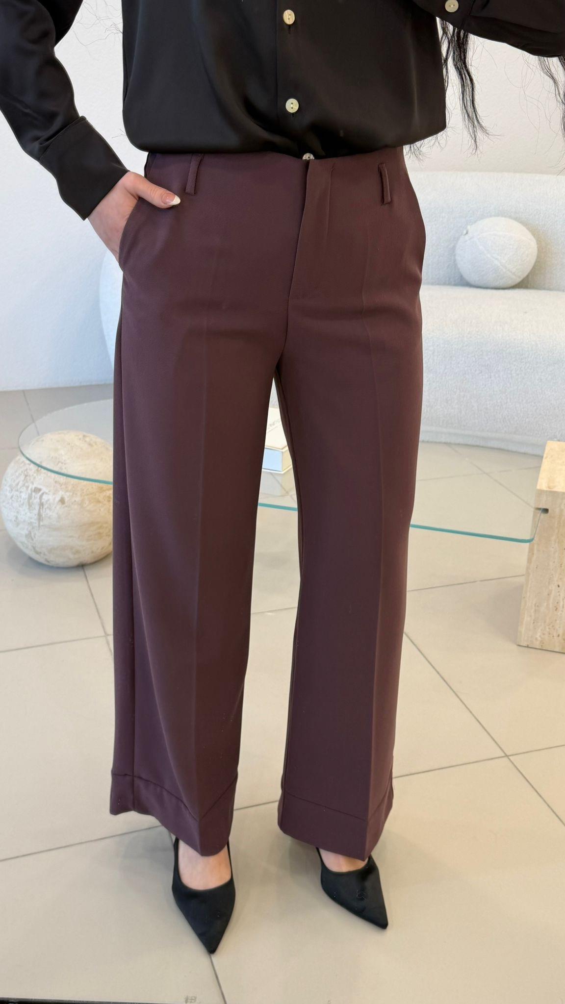 DUBLE PAÇA  KUMAŞ PANTOLON MÜRDÜM