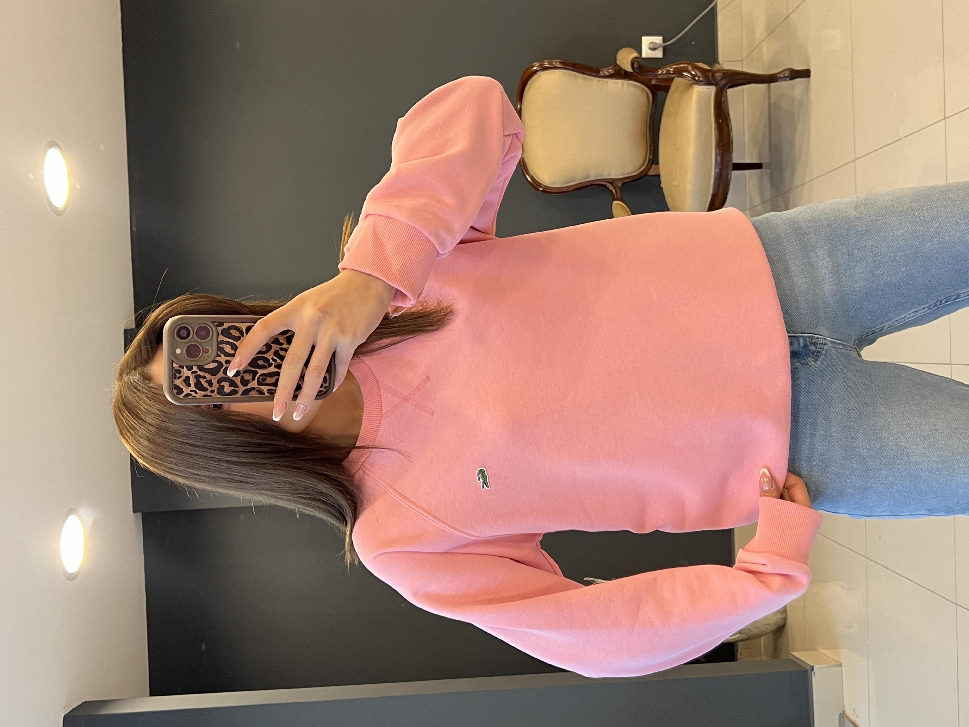 Eti̇ketli̇ Lcst Sweat Pembe