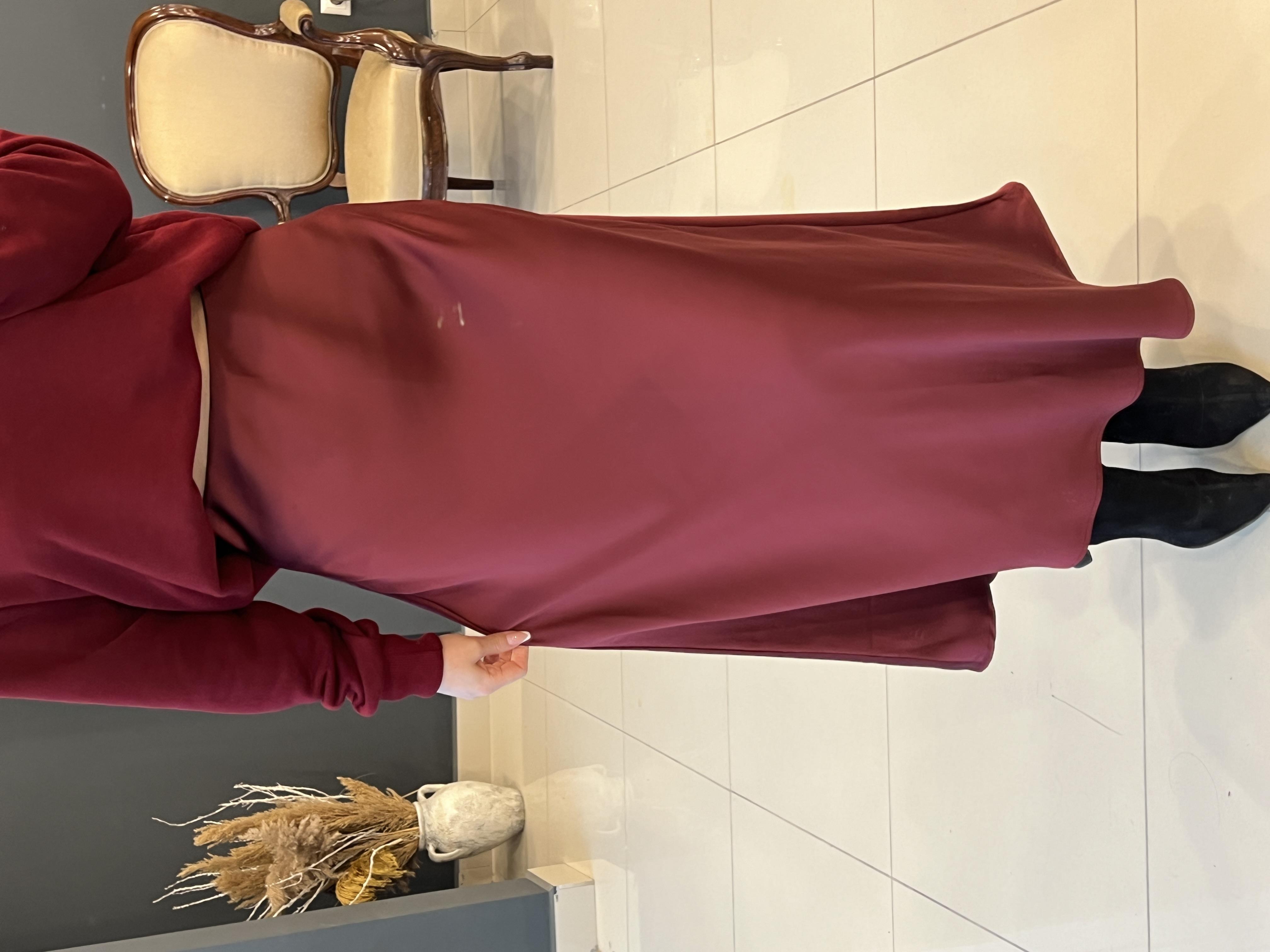 Eti̇ketli̇ Zr Saten Etek Bordo