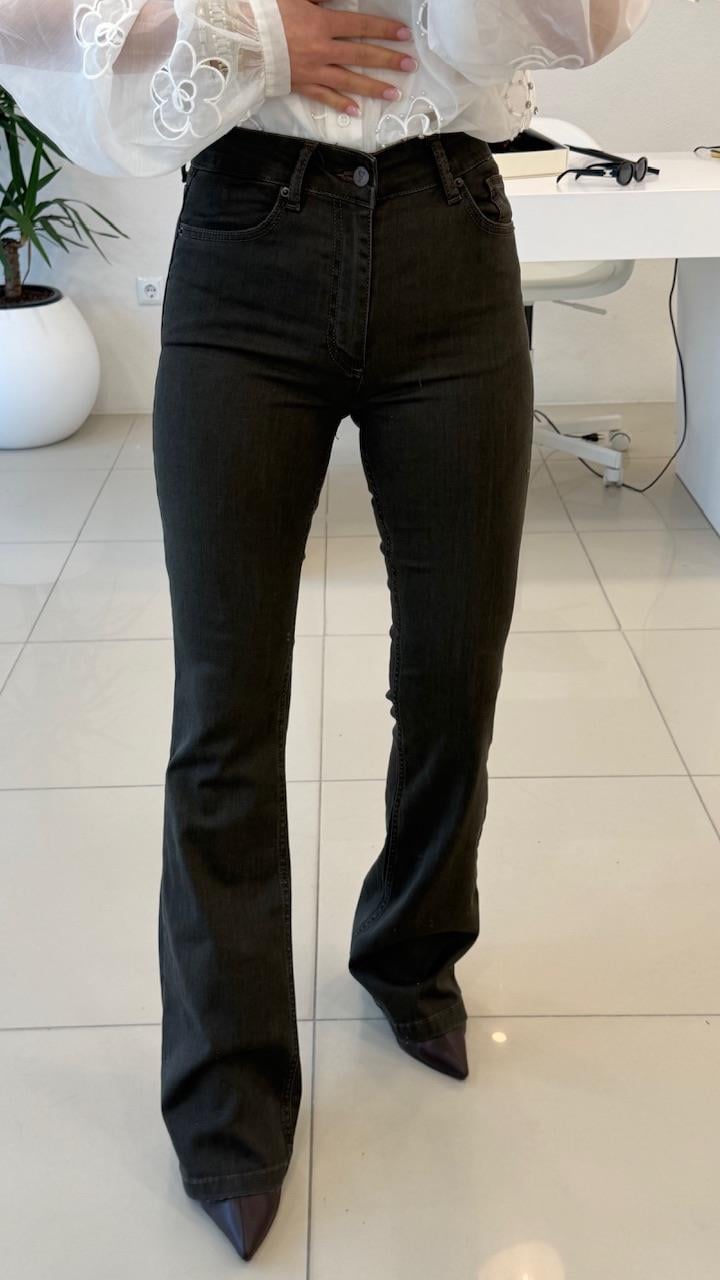 İspanyol Paça Toparlayici Pantolon HAKİ 