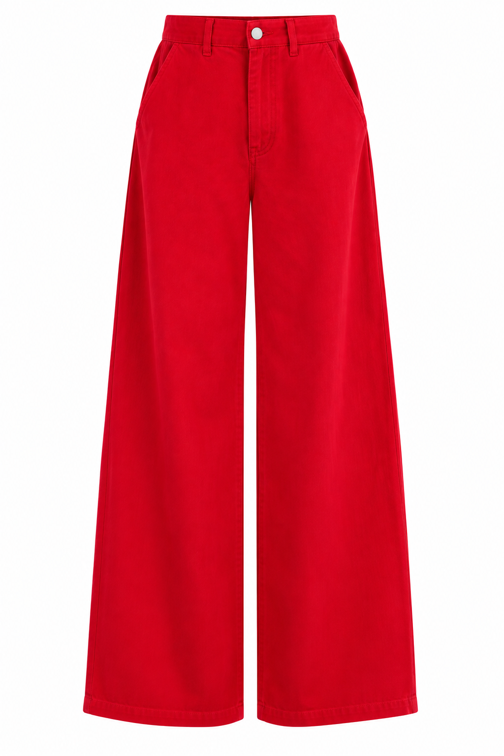 Kırmızı %100 Tensel Jean Pantolon