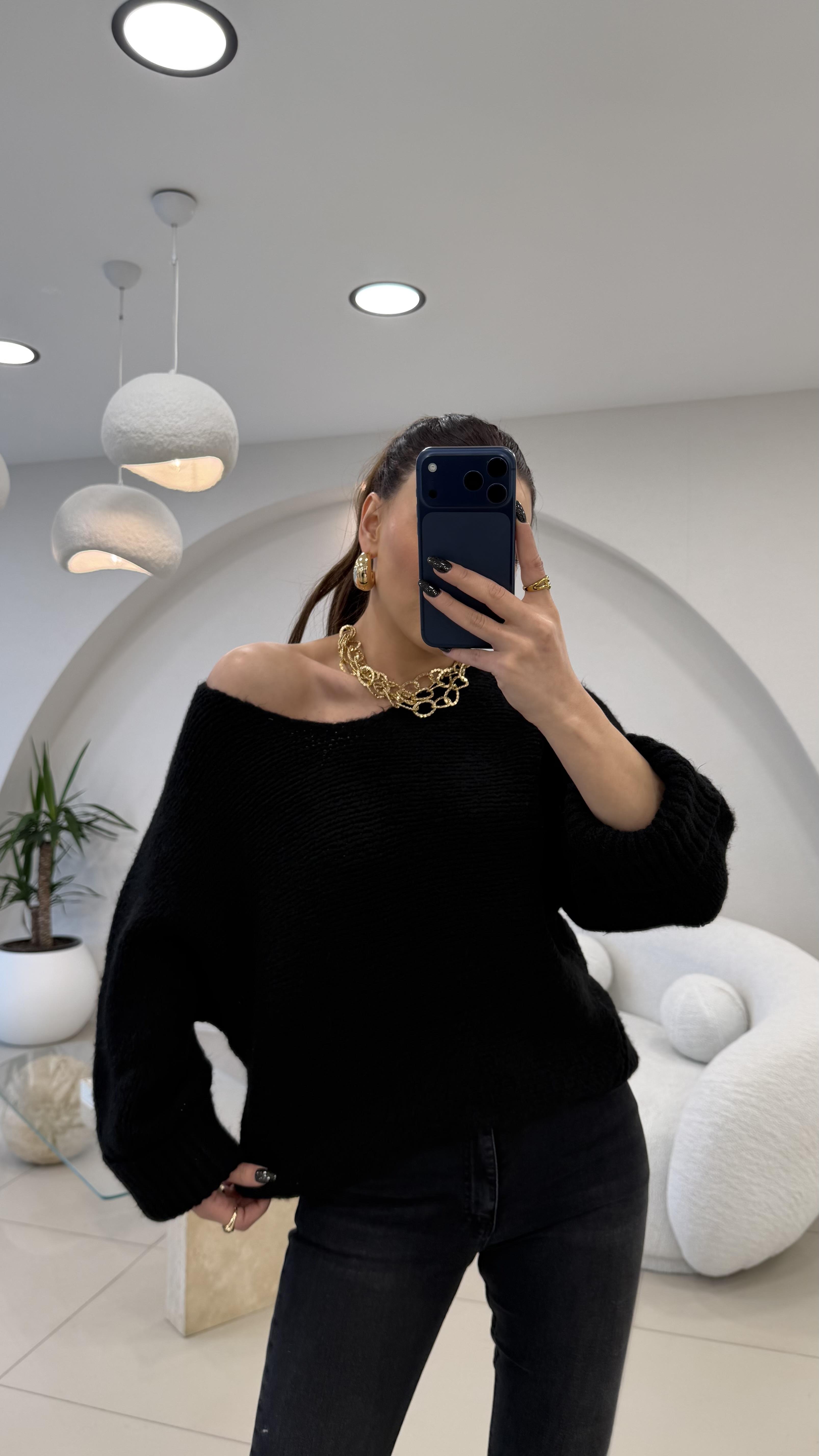 KOL KATLAMA KAZAK SİYAH