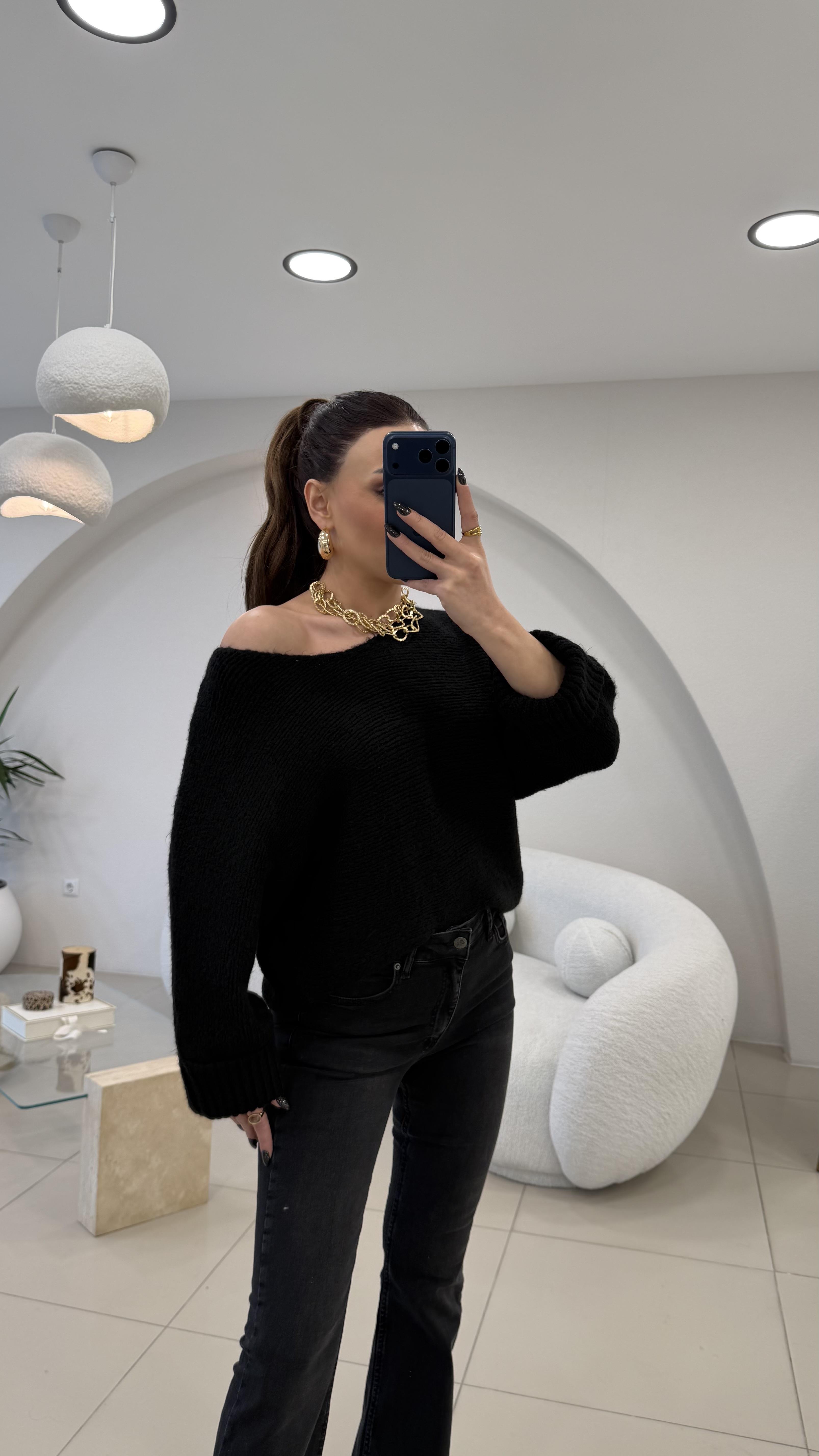 KOL KATLAMA KAZAK SİYAH