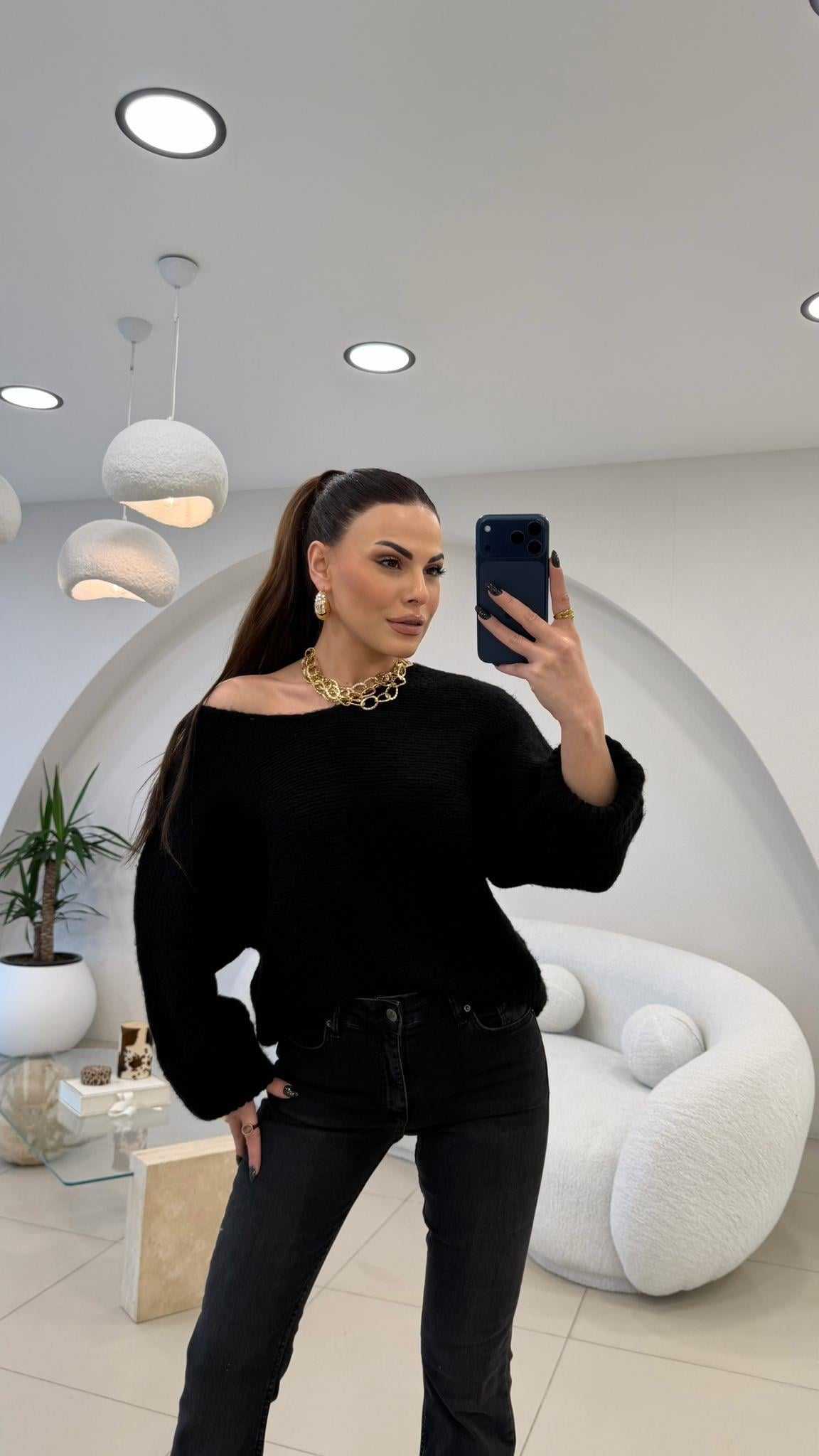 KOL KATLAMA KAZAK SİYAH