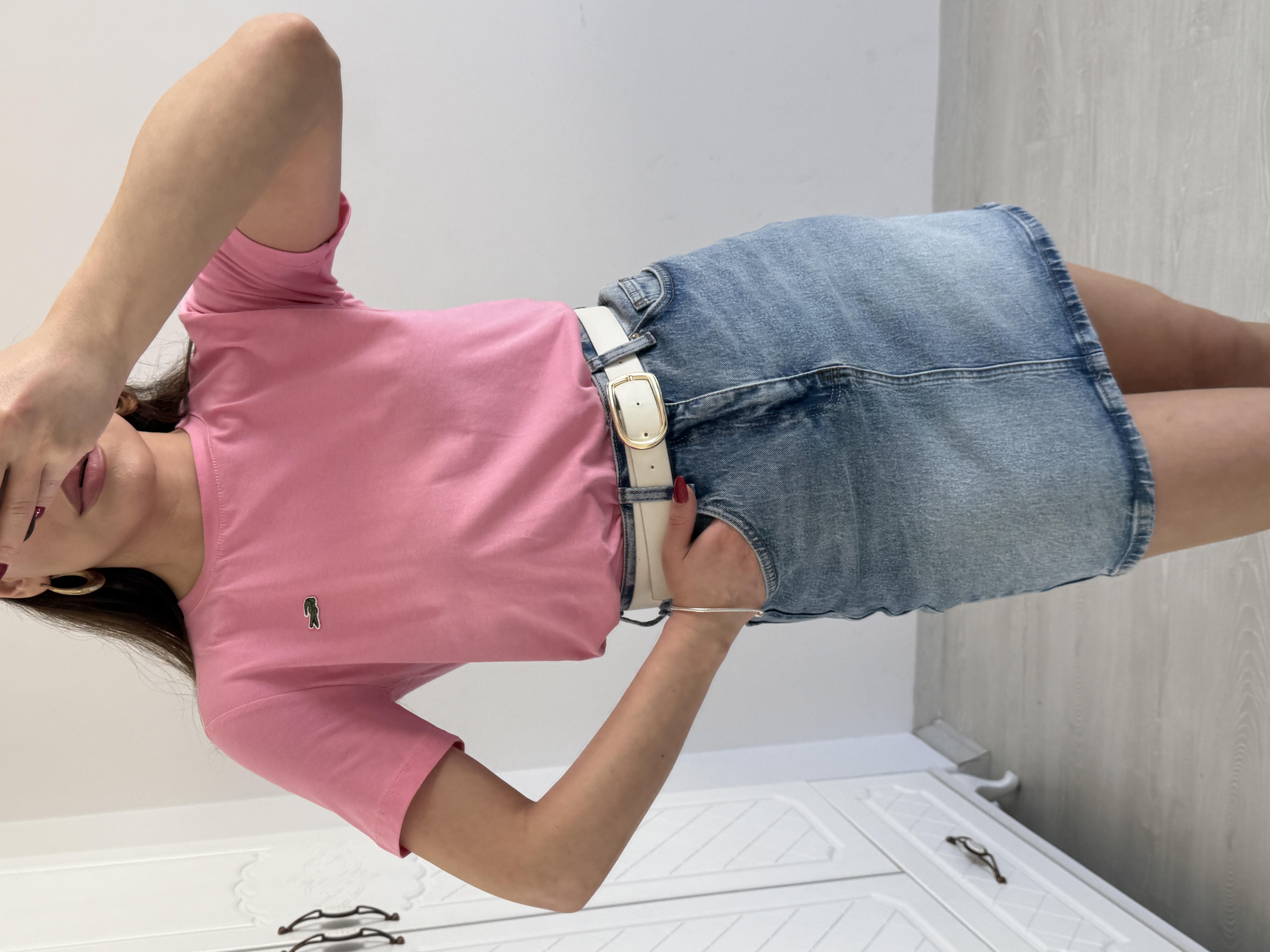 KISA KOL THİŞÖRT PEMBE
