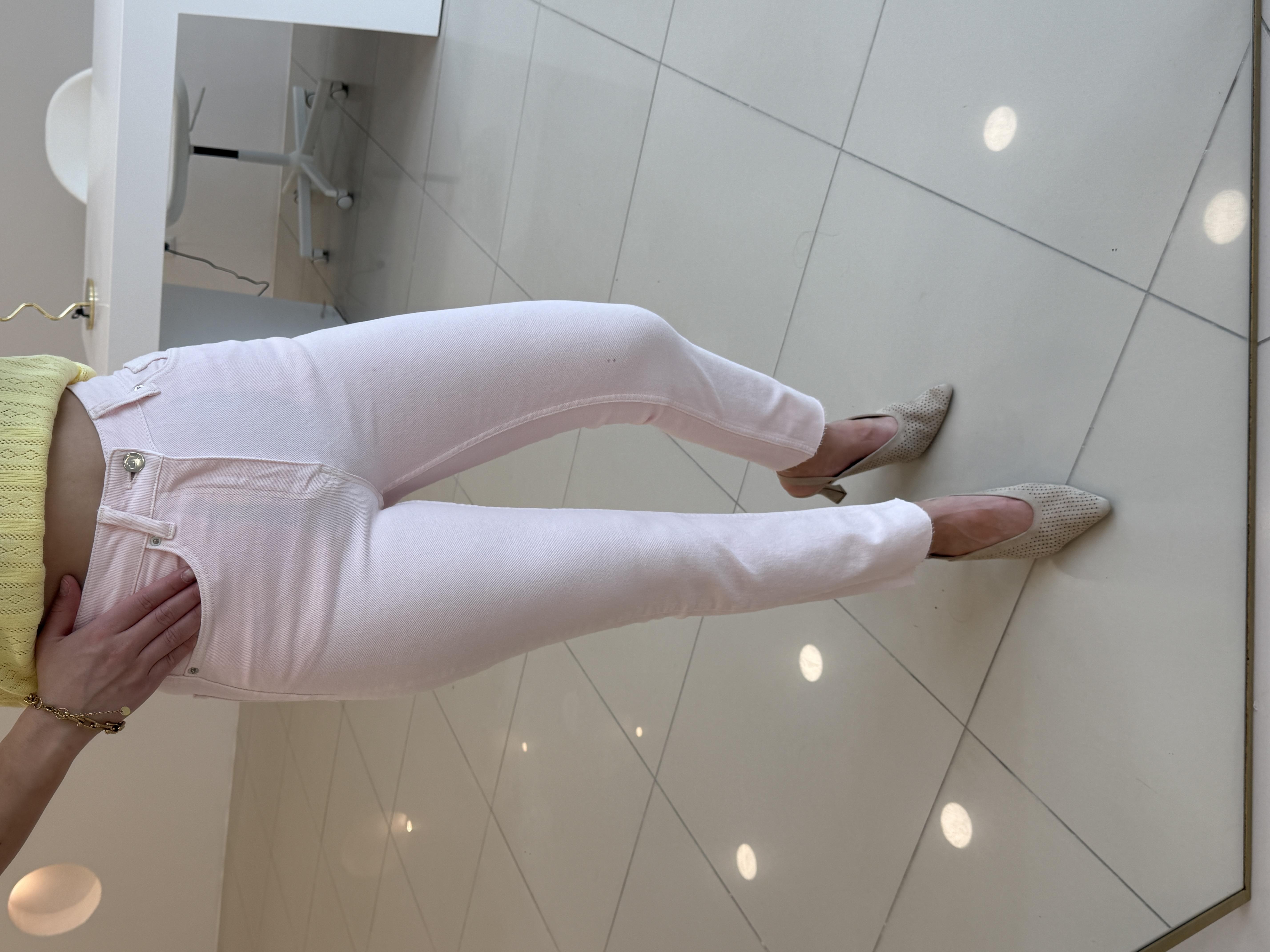 PEMBE Likralı Mom Jean