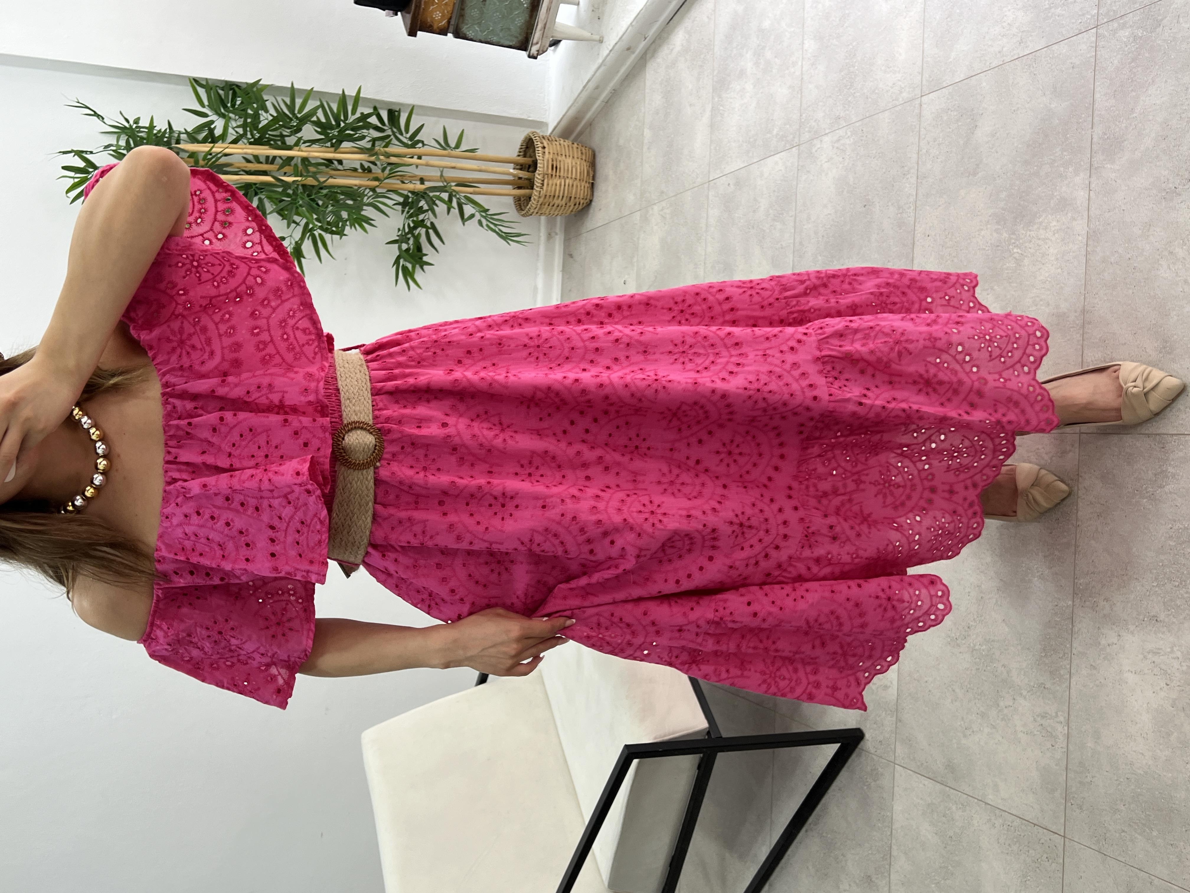 Madonna Yaka Kemerli̇ Fi̇sto Elbi̇se Pembe