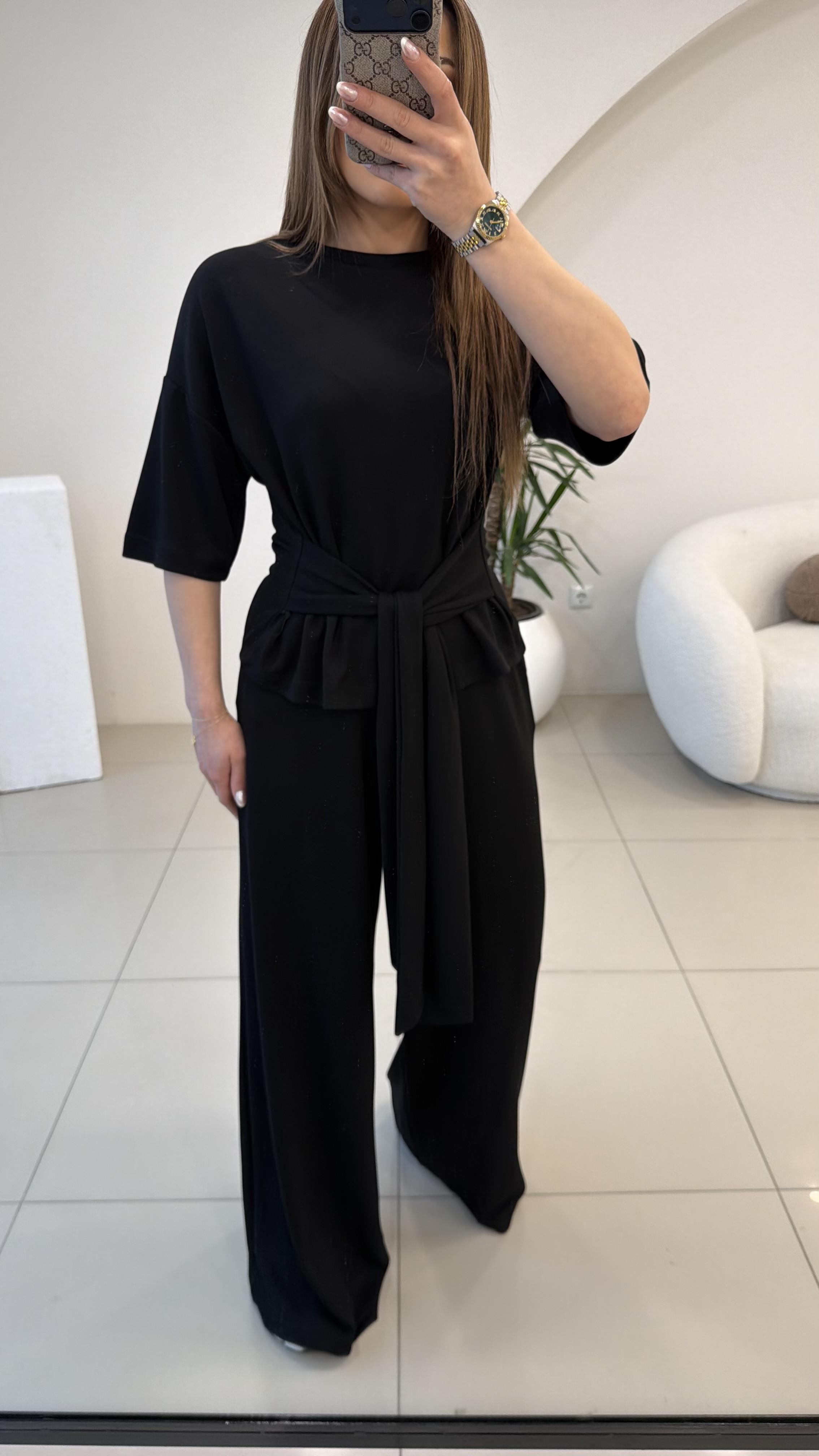 ÖNDEN BAĞLAMALI TAKIM SİYAH