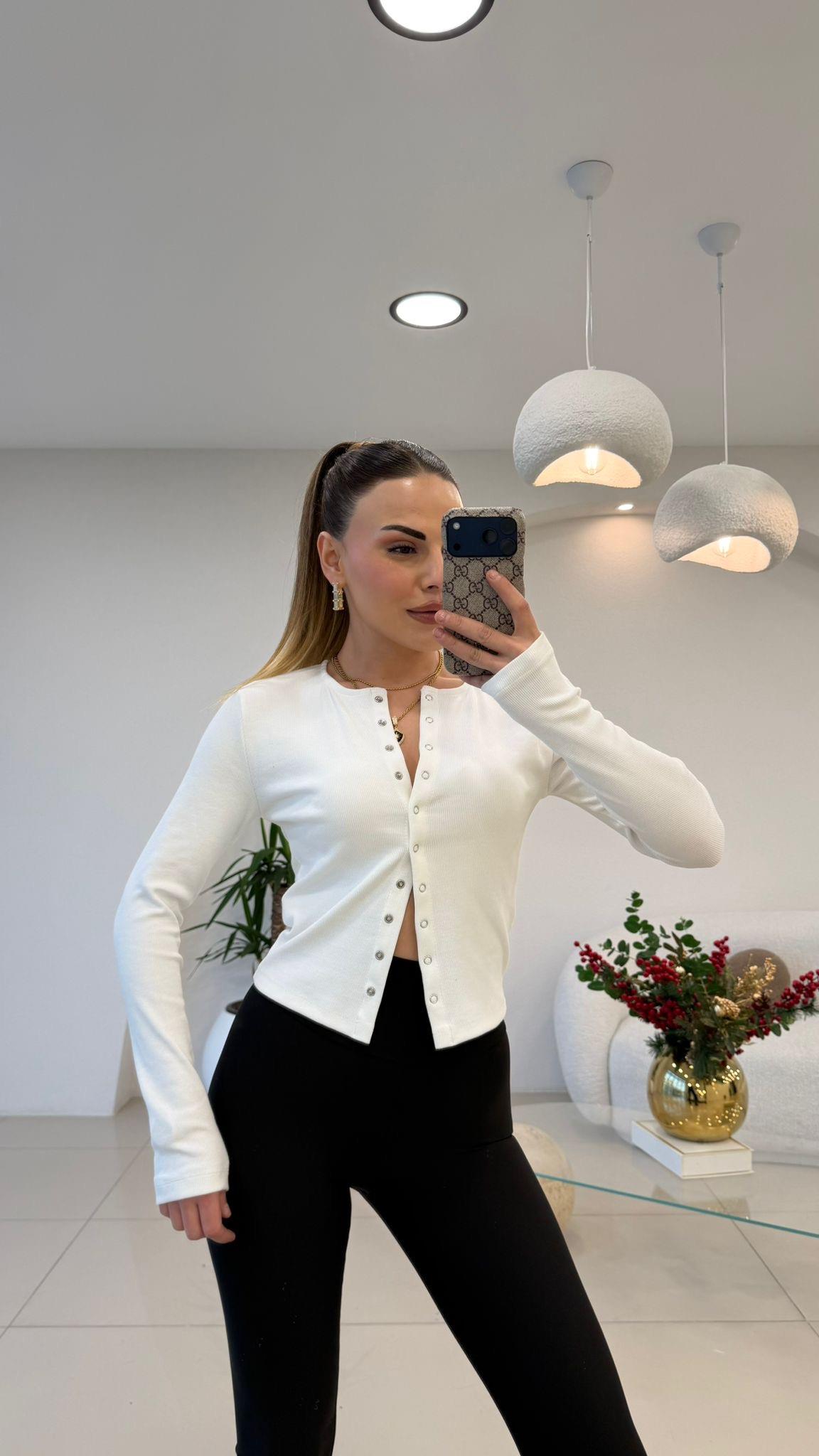 ÖNÜ FULL ÇITLI BADY BEYAZ
