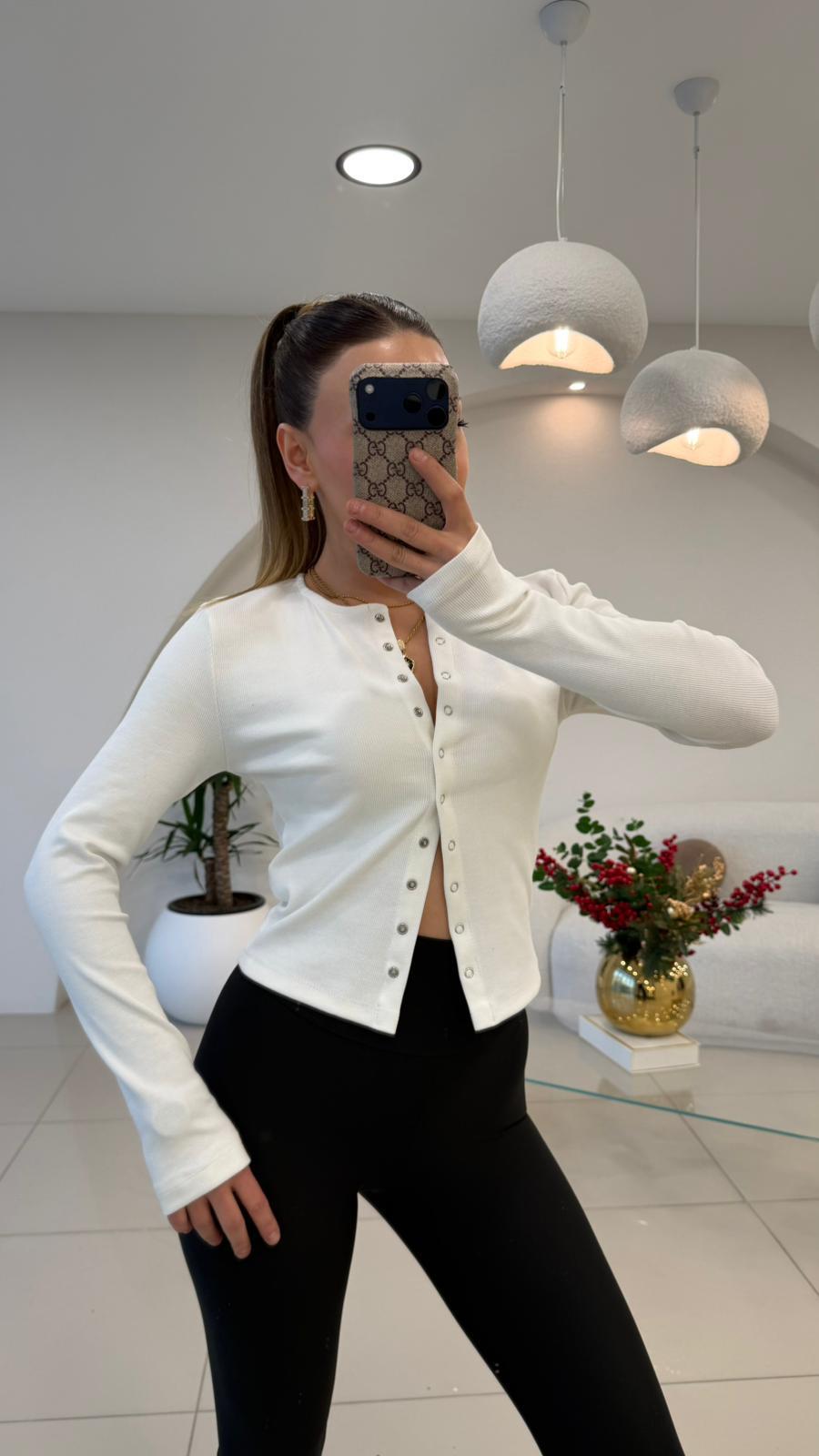 ÖNÜ FULL ÇITLI BADY BEYAZ