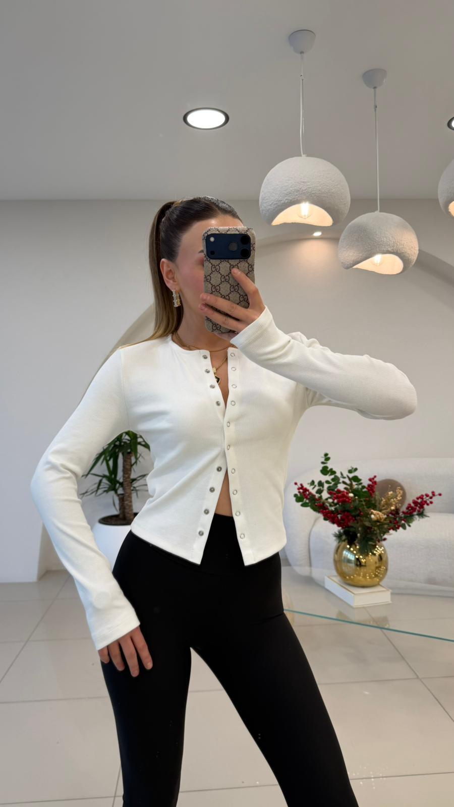 ÖNÜ FULL ÇITLI BADY BEYAZ